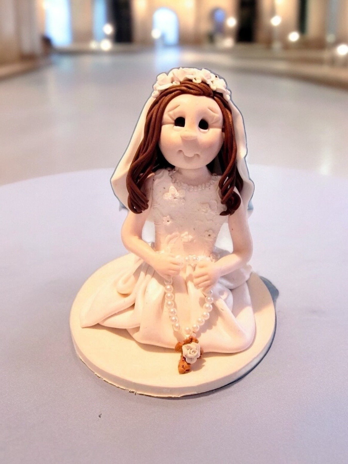 First Communion Cake Topper personalized to resemble you by Lynn’s Little Creations by Lynn's Little Creations