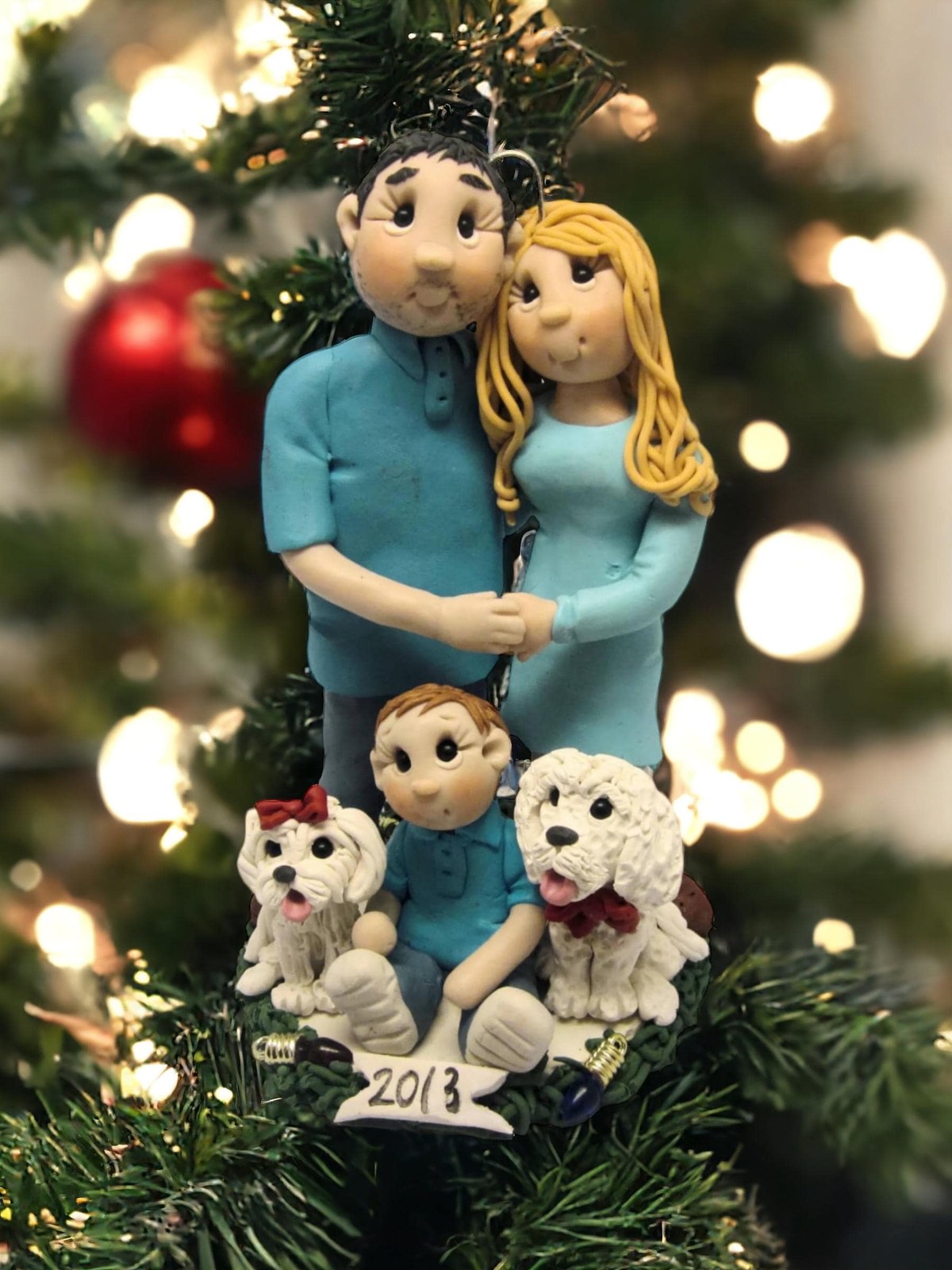 Personalized Custom Figurine or Ornament from Your Photo - Handcrafted Photo Sculpture Gift by Lynn's Little Creations