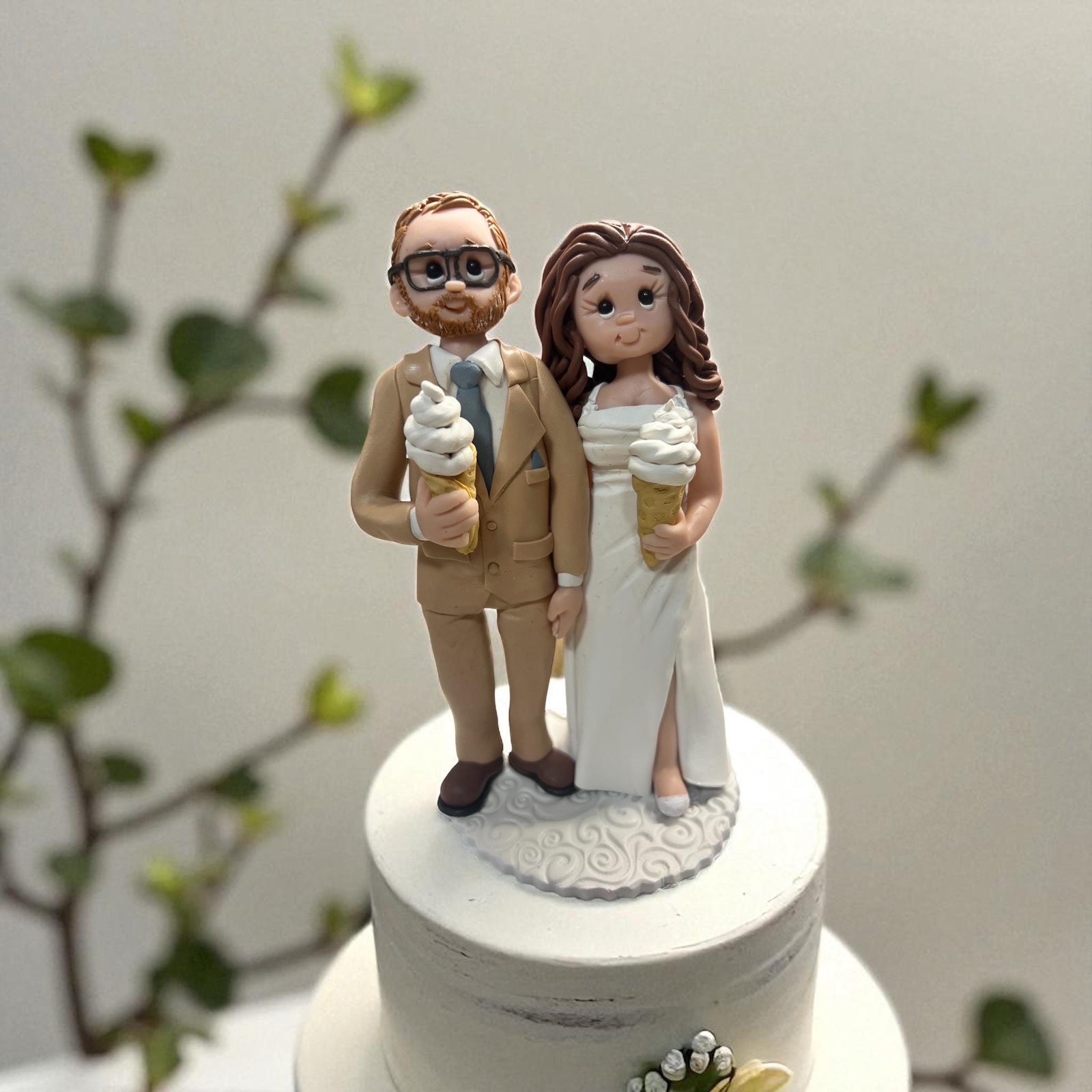 Custom Wedding Cake Topper: Sports & Hobbies Theme Figurine by Lynn's Little Creations