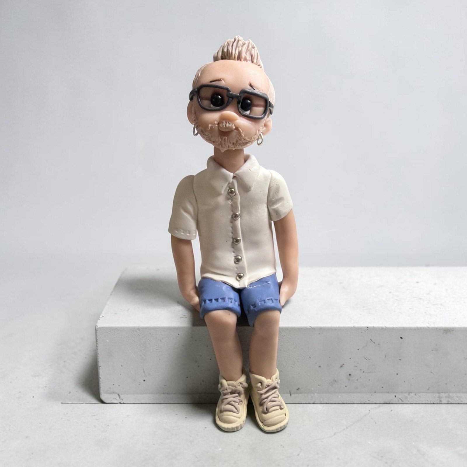 Custom Clay Figurine From Photo, Personalized Cake Topper, Mini Me Keepsake by Lynn's Little Creations