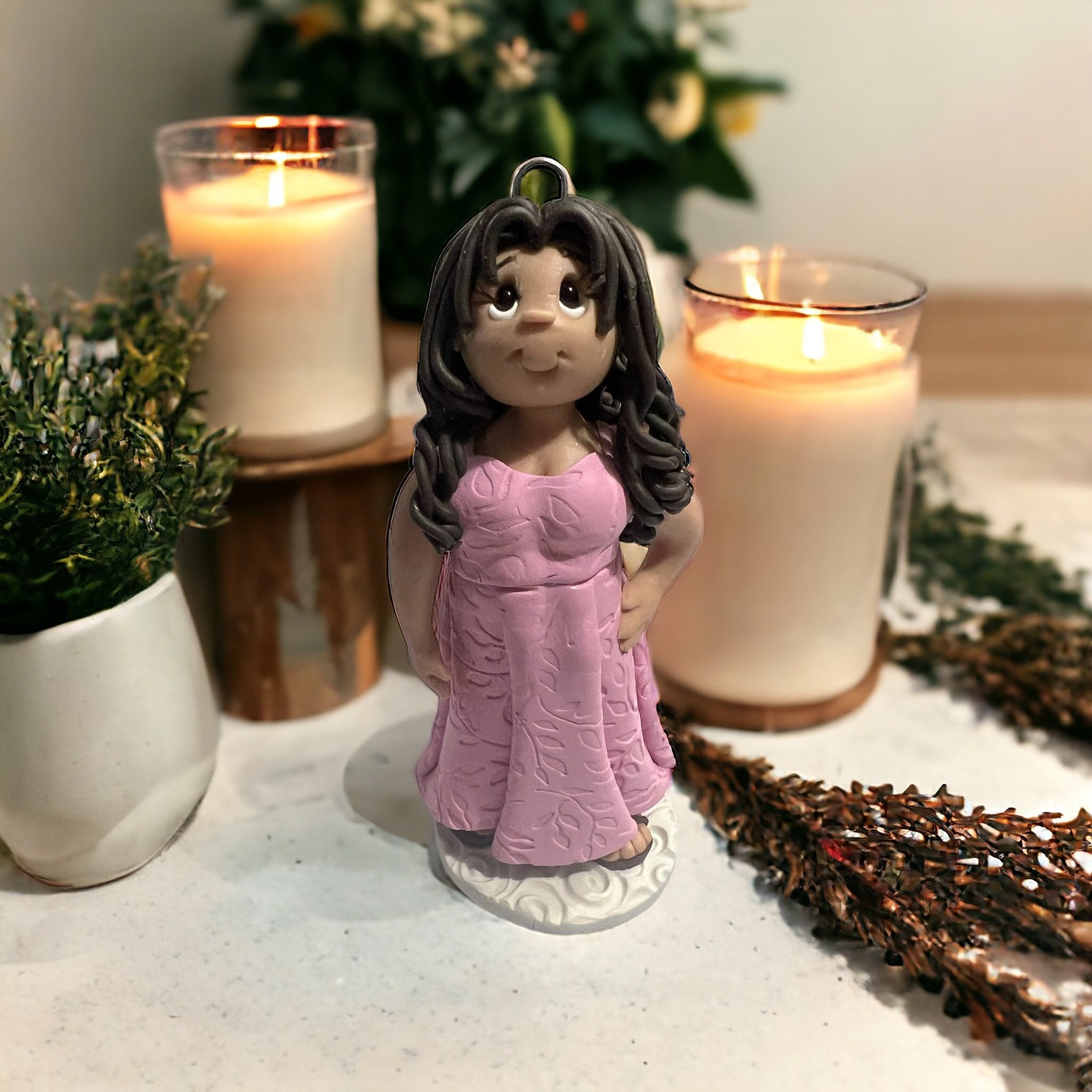 Custom Polymer Clay Cake Topper: Handcrafted Figurine Sculpture by Lynn's Little Creations