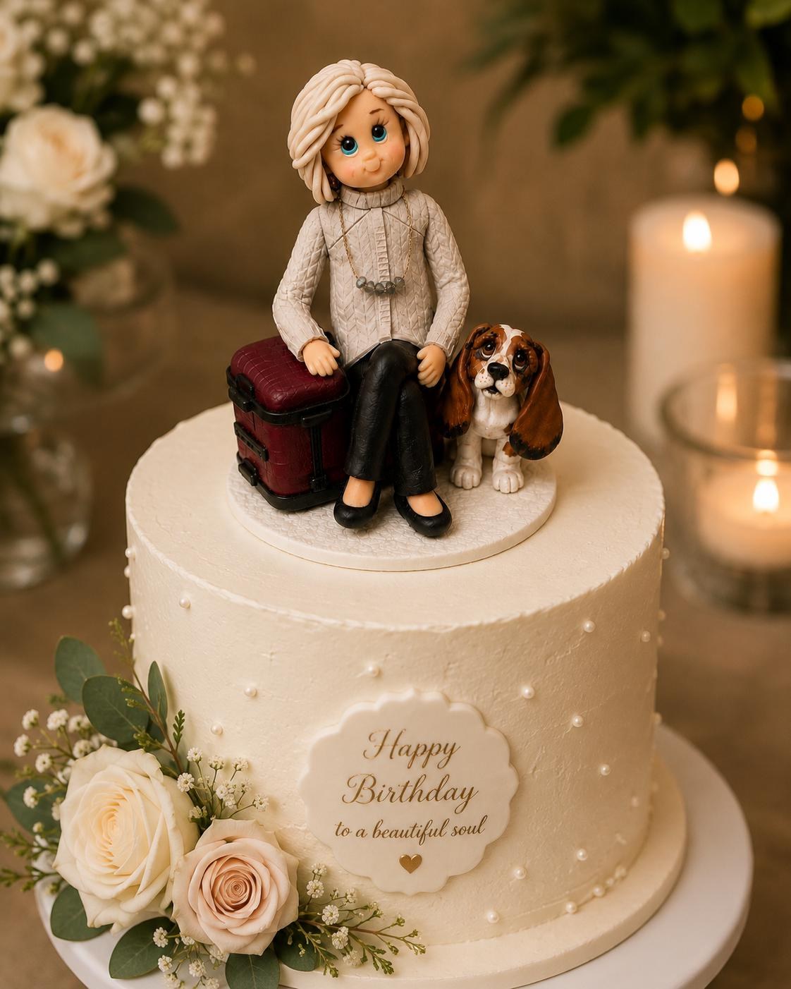 Personalized Birthday Cake Topper, Custom Person Figurine, Birthday Keepsake by Lynn's Little Creations
