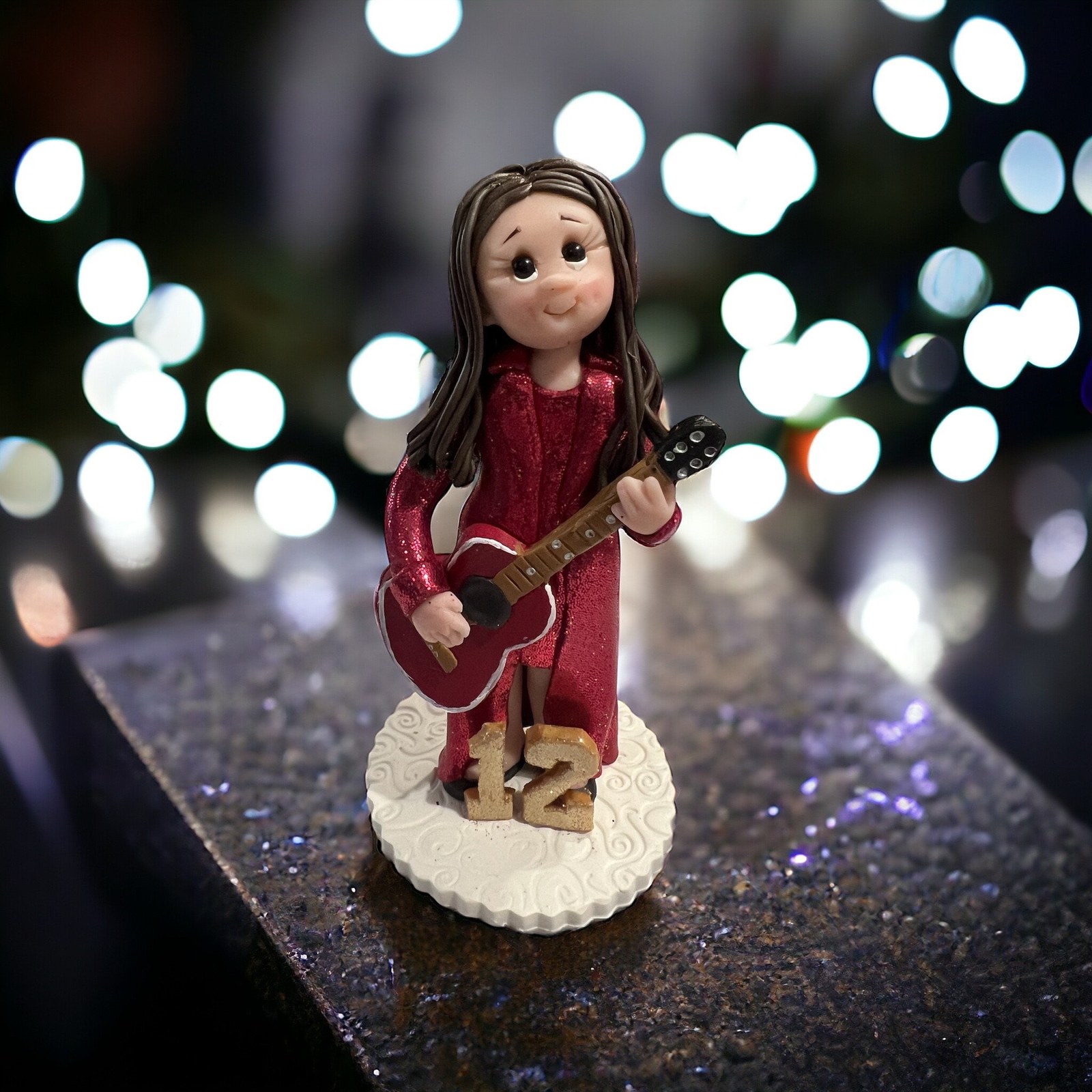 Custom Polymer Clay Cake Topper: Handcrafted Birthday Figurine by Lynn's Little Creations