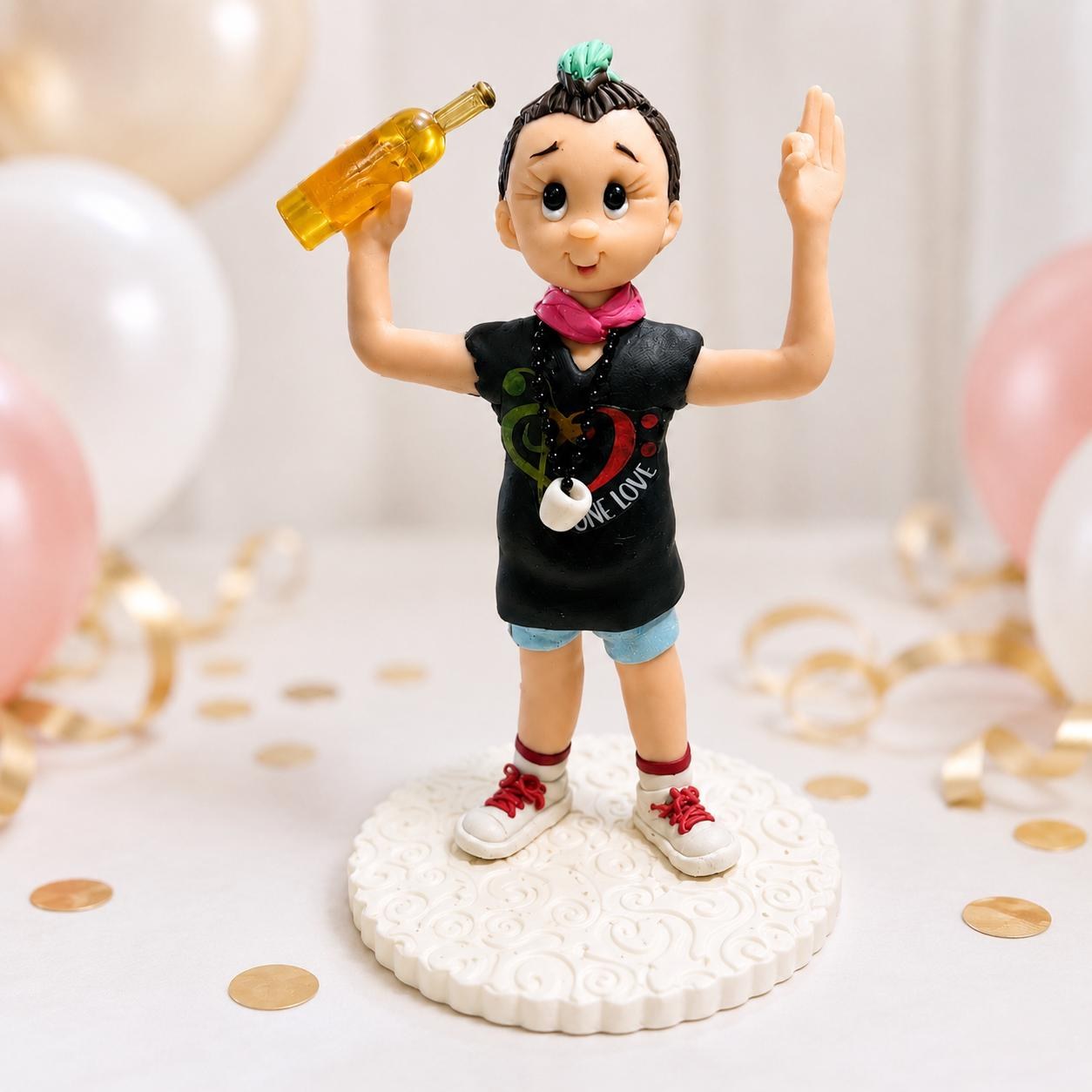 21st Birthday Cake Topper | Custom Keepsake Figurine by Lynn's Little Creations