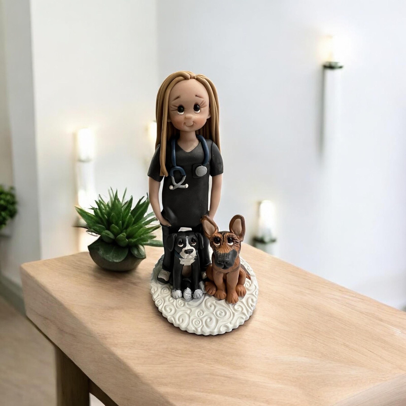 Custom Nurse Figurine Cake Topper: Personalized Gift by Lynn's Little Creations