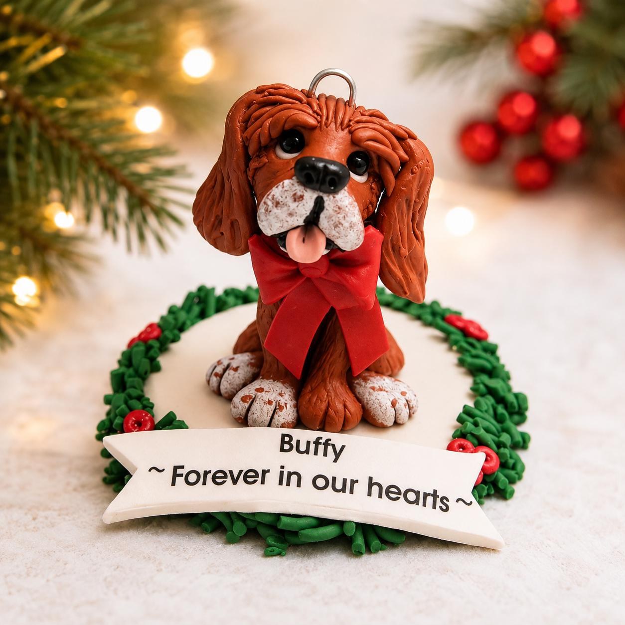 Personalized Pet Memorial Ornament Custom Grieving Keepsake Tribute Christmas Remembrance Gift for Loss by Lynn's Little Creations