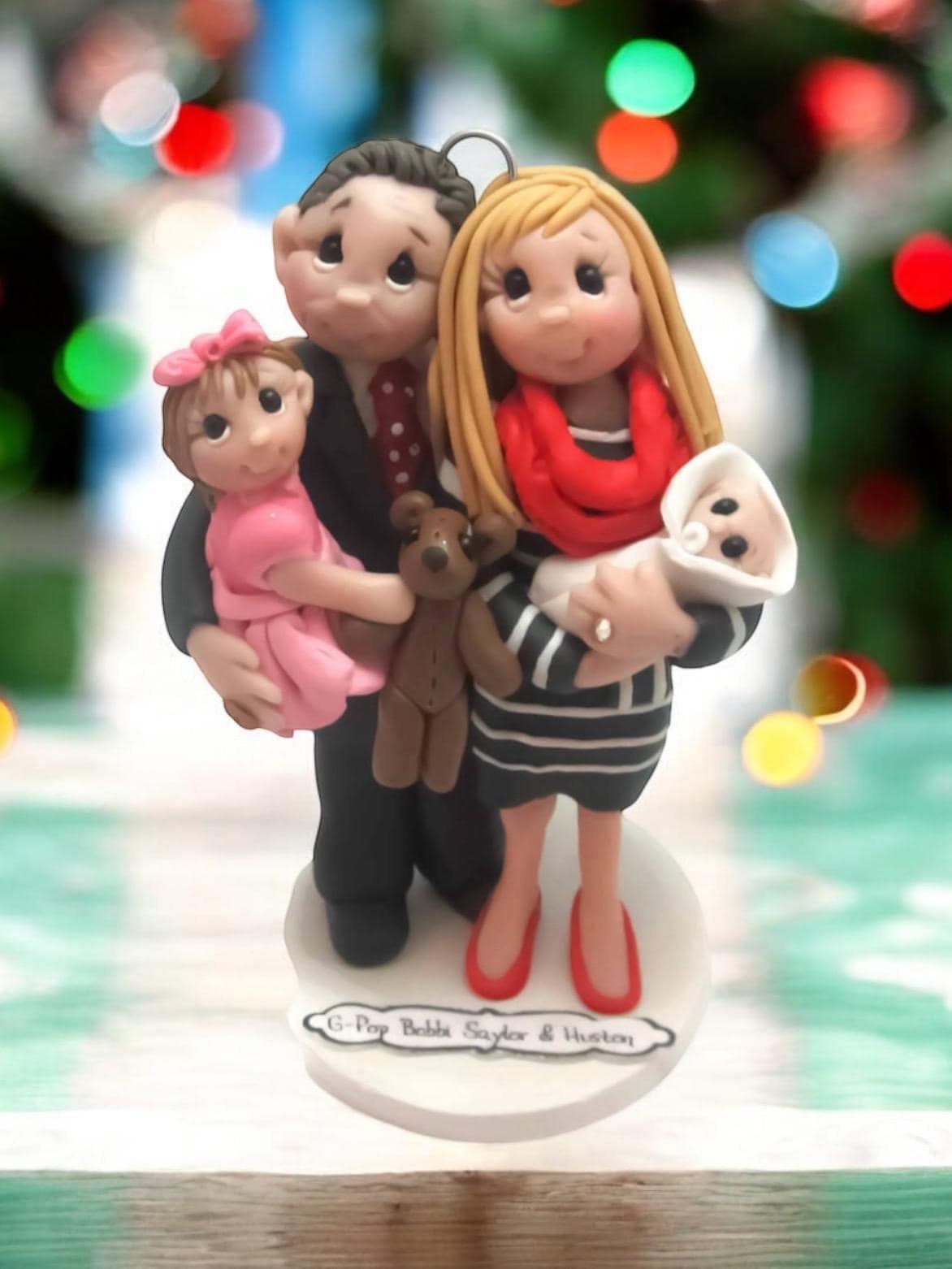 Custom Family Christmas Ornament for 2025 by Lynn's Little Creations
