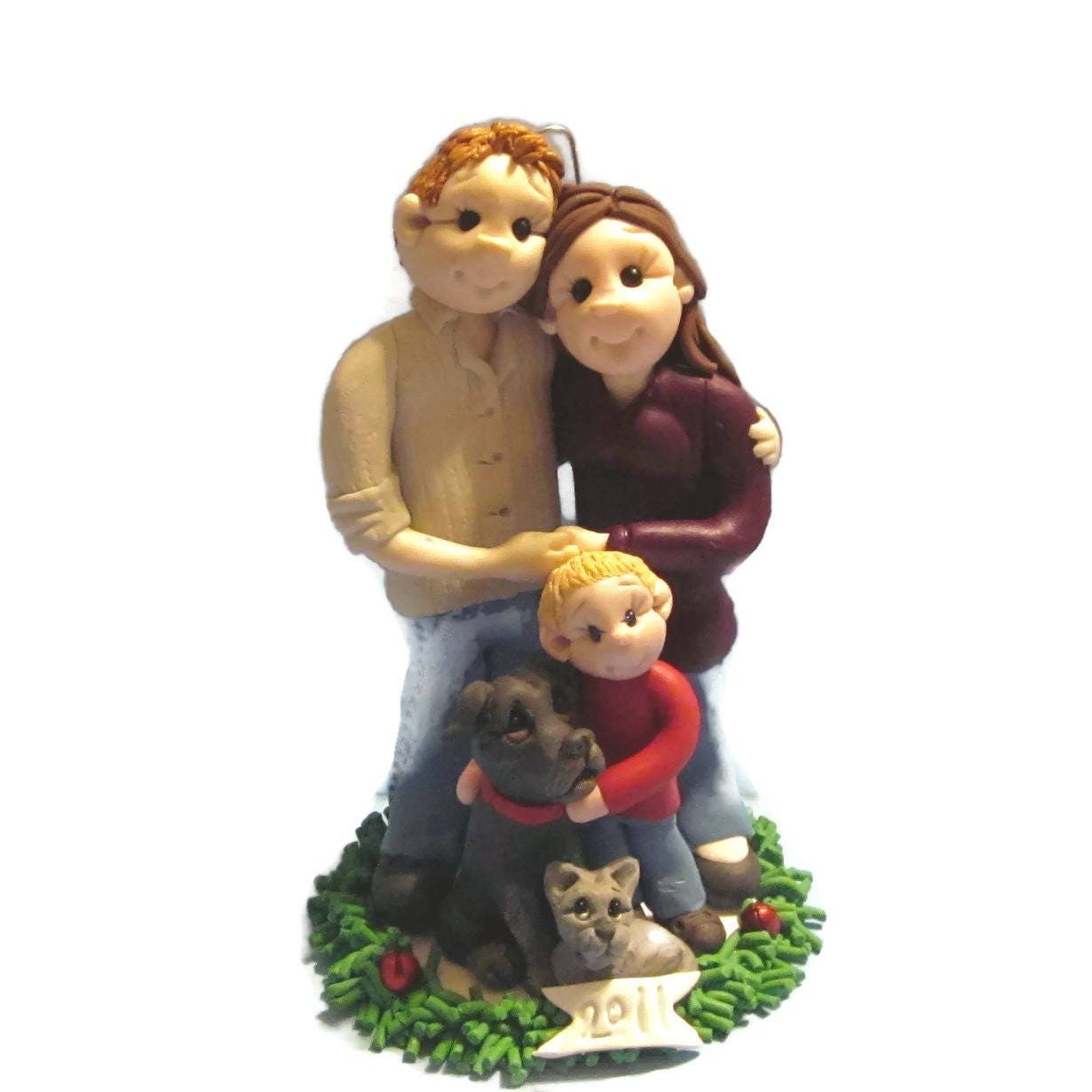 Custom made Personalized Family Christmas Ornament for 2025 by Lynn's Little Creations