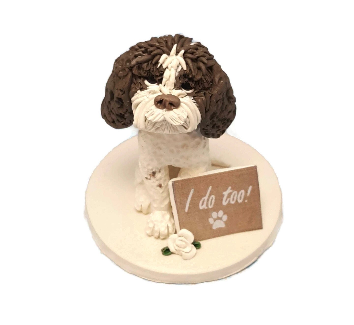 Custom Pet cake topper, Ornament Polymer Clay Made to Order by Lynn's Little Creations
