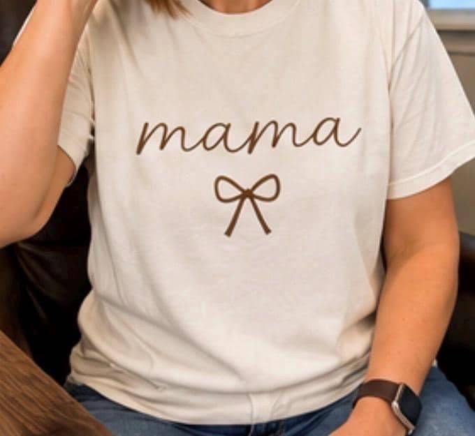 Mama tees - personalized, puff, vinyl, view 2