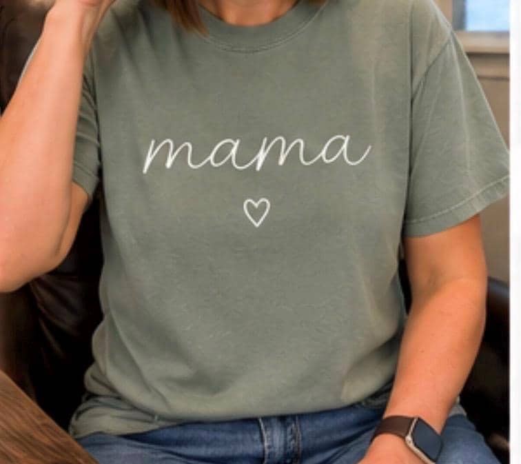 Mama tees - personalized, puff, vinyl, view 4