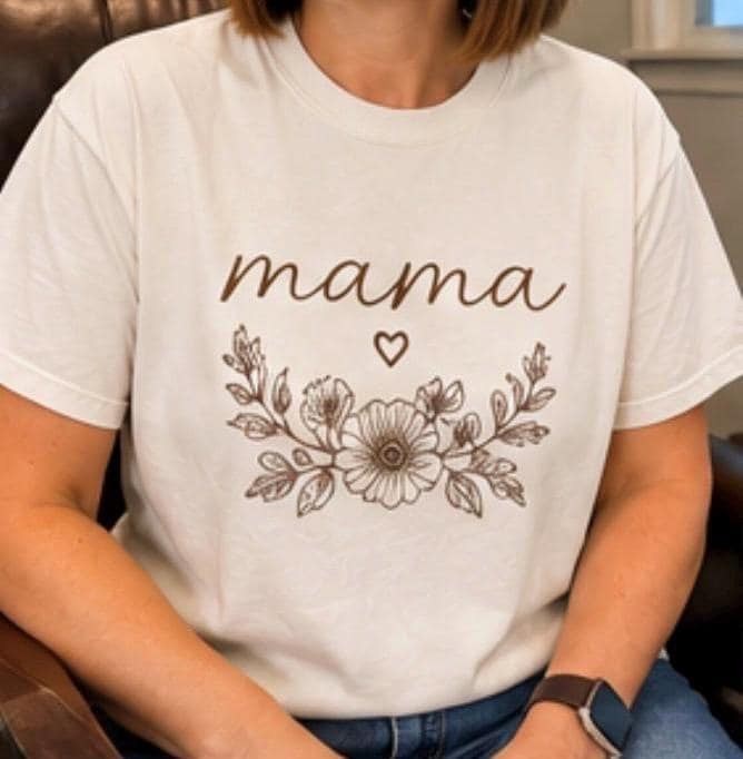 Mama tees - personalized, puff, vinyl, view 10