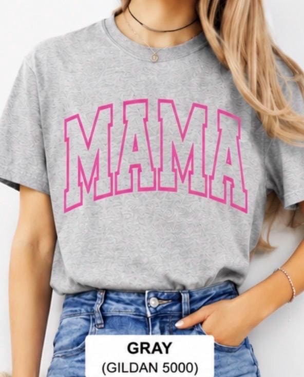 Mama tees - personalized, puff, vinyl, view 3