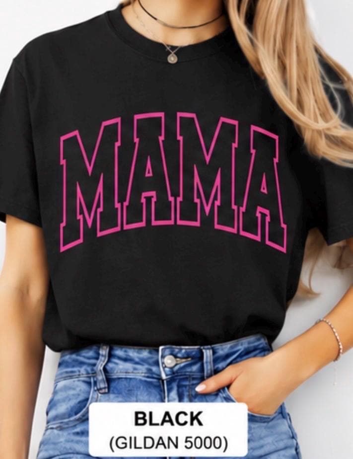 Mama tees - personalized, puff, vinyl, view 4