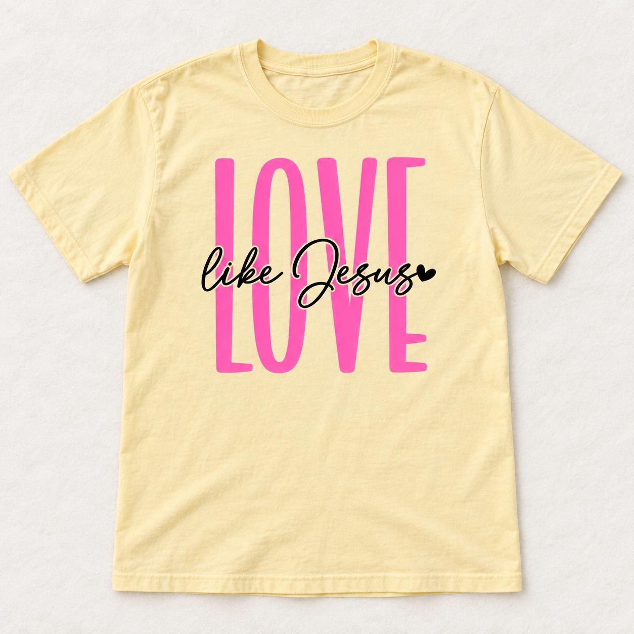 Christian Faith Tee Collection, God Is Good Love Like Jesus and Faith Over Fear, view 3