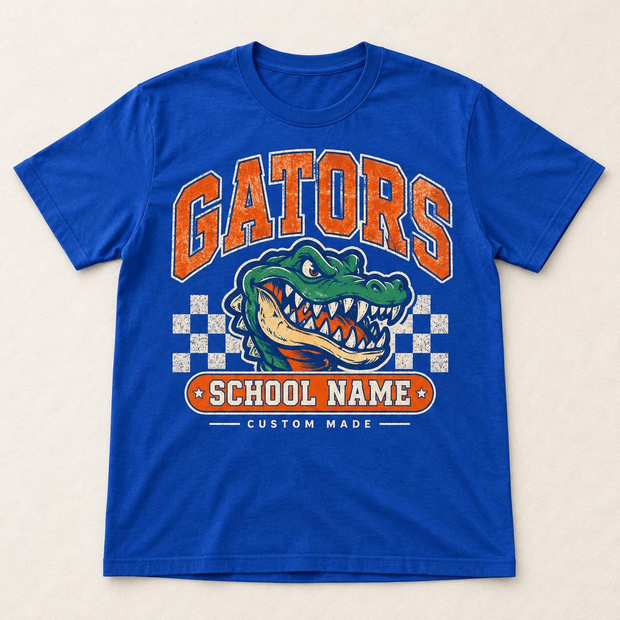 Custom School Mascot Shirt Collection, Vintage School Name and Team Spirit Tees, view 2