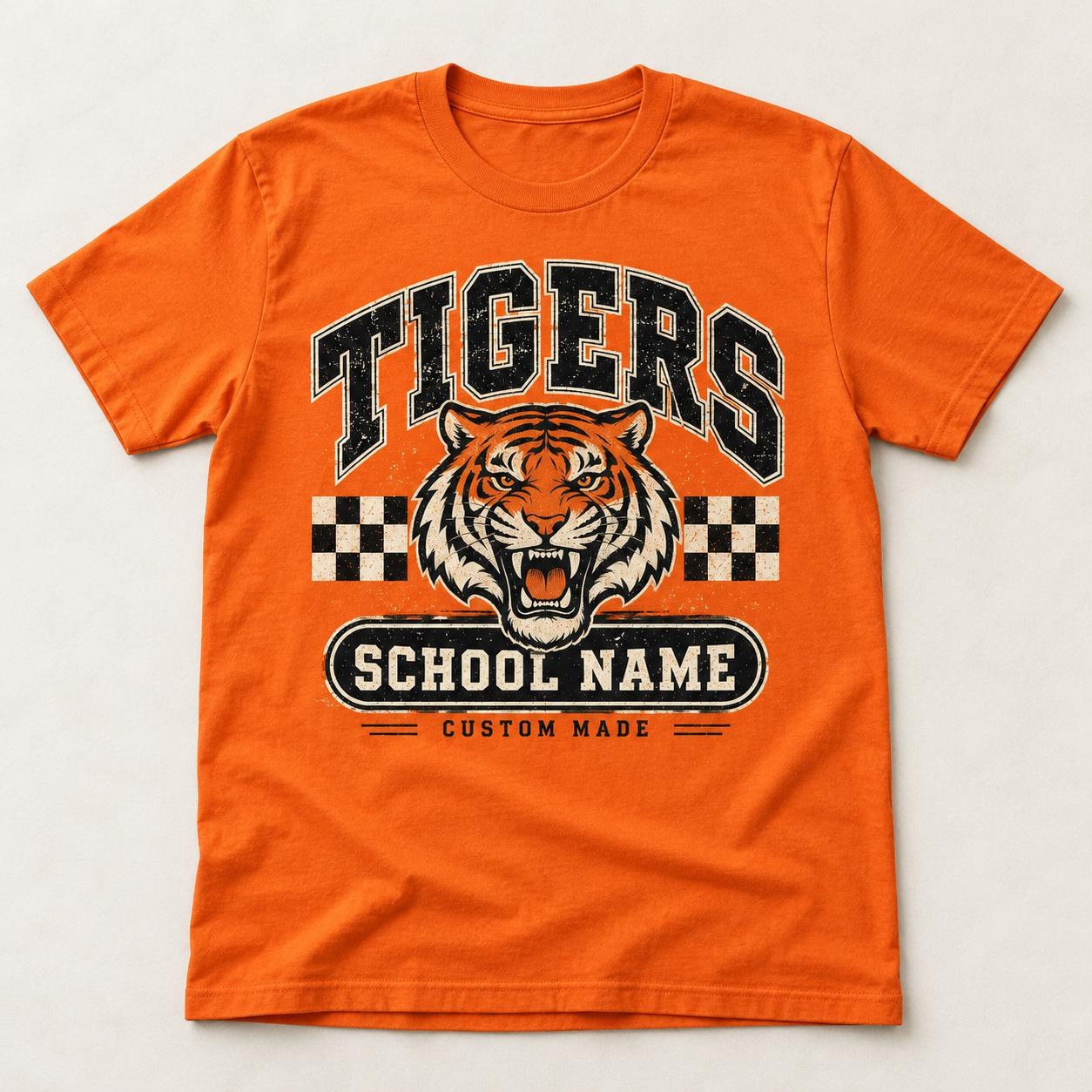 School Spirit Shirt Collection, Mustangs Sauras Vikings Warriors Lions Eagles, view 2