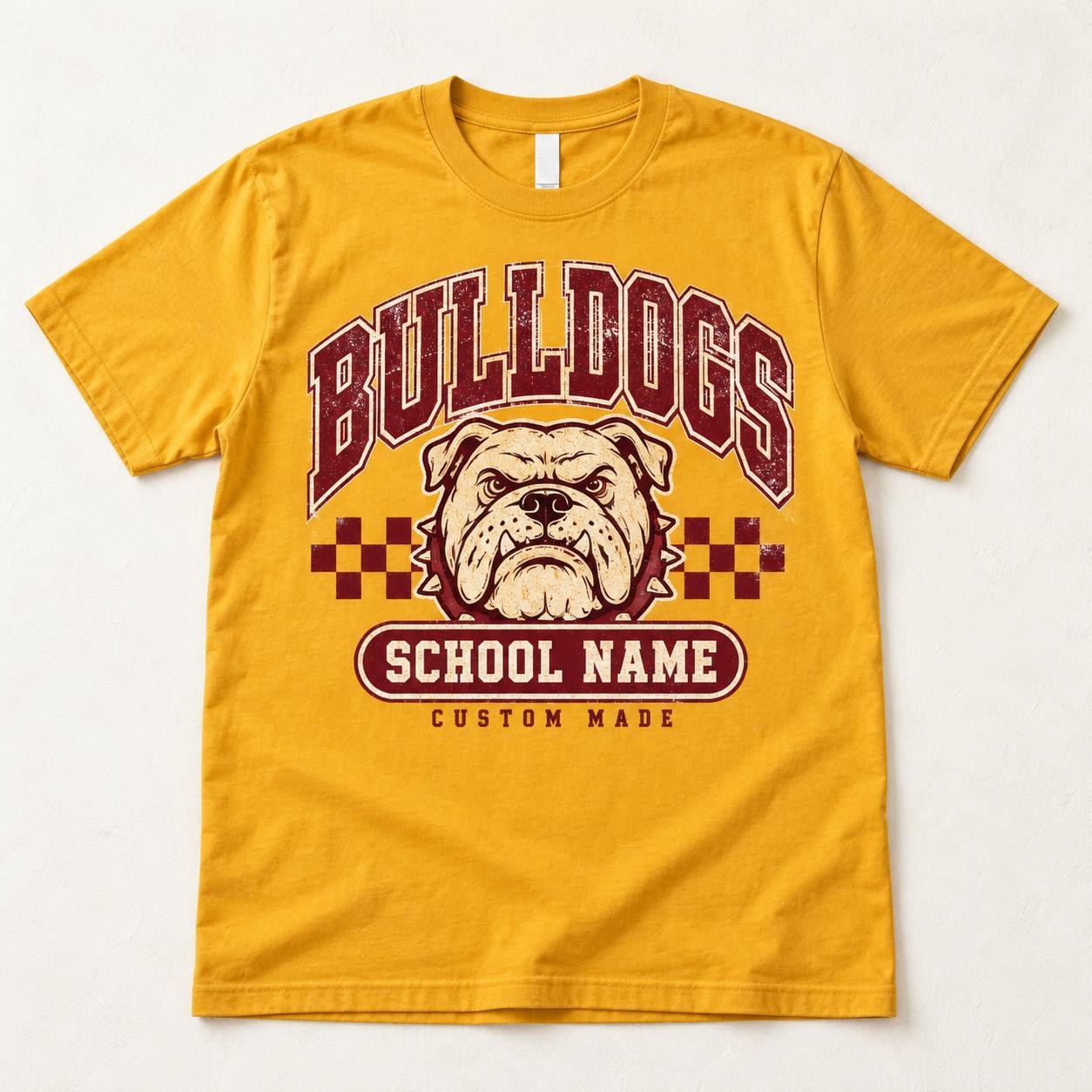 School Spirit Shirt Collection, Mustangs Sauras Vikings Warriors Lions Eagles, view 3