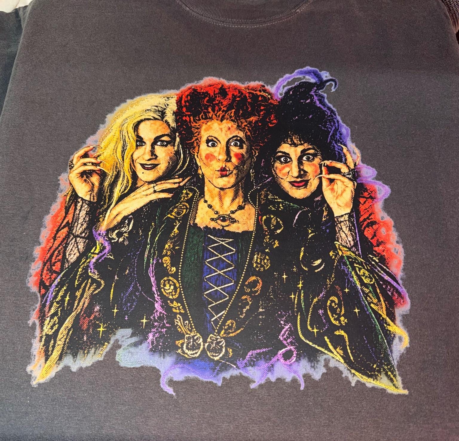 Three Witches Halloween Shirt, Spooky Season Graphic Tee