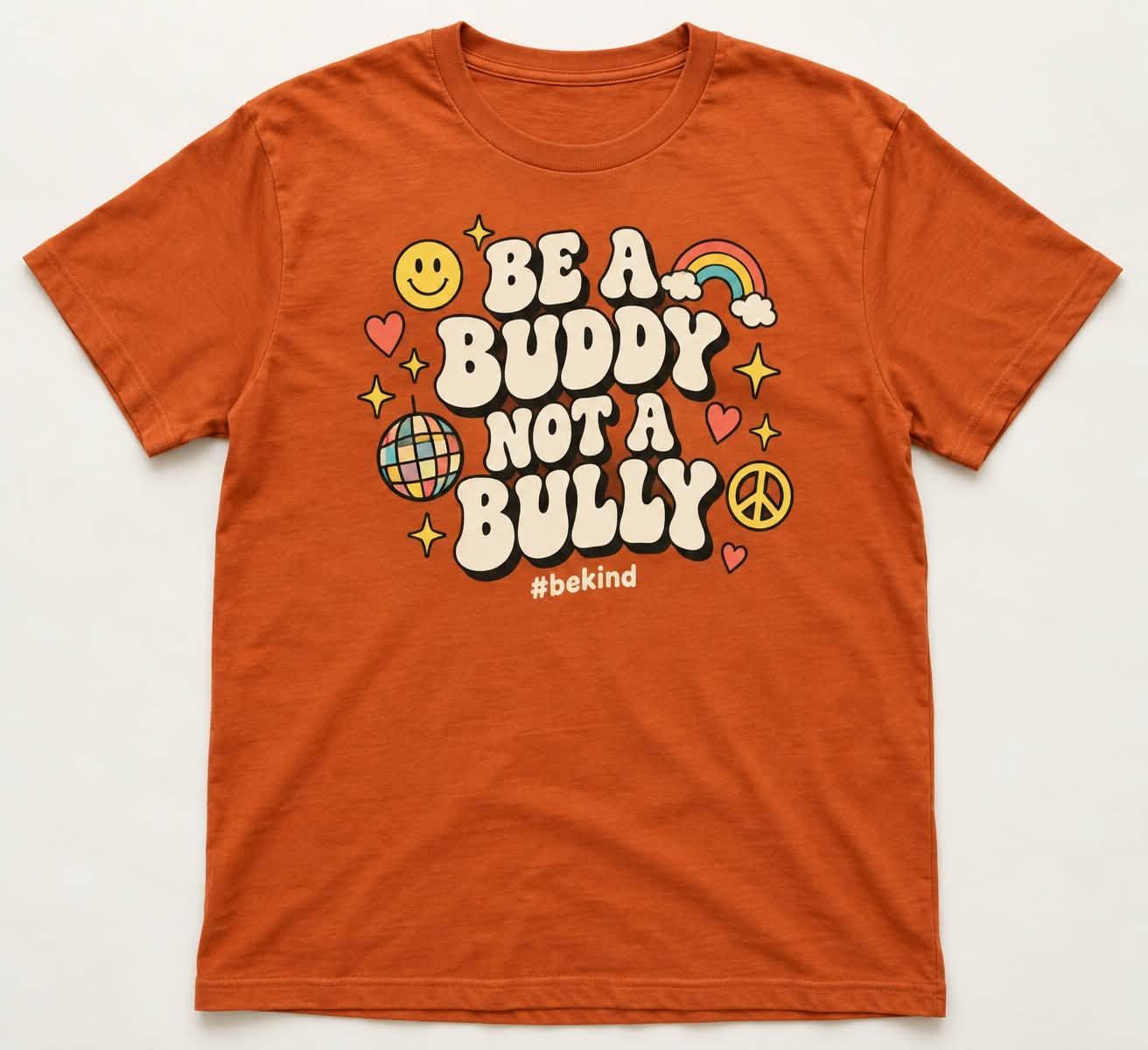Unity Day Shirt Collection, Be Kind Rainbow Peace and Anti Bullying Tees, view 3