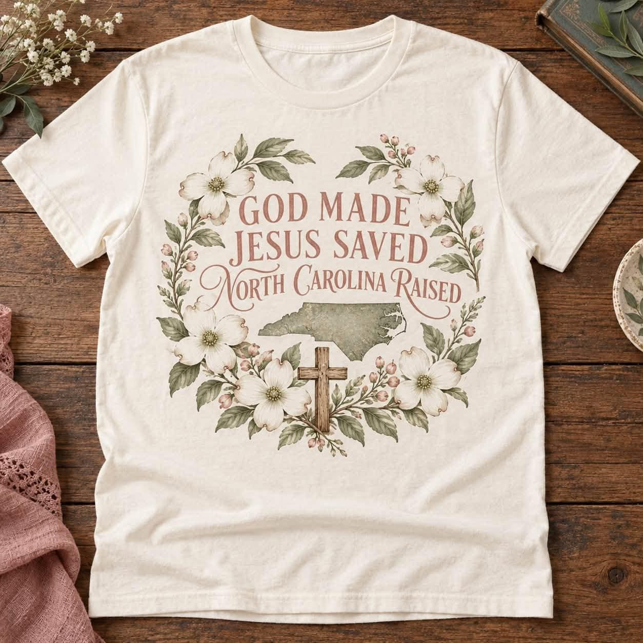North Carolina Shirt Collection, Faith and Stokes County Mountain Graphic Tees, view 2