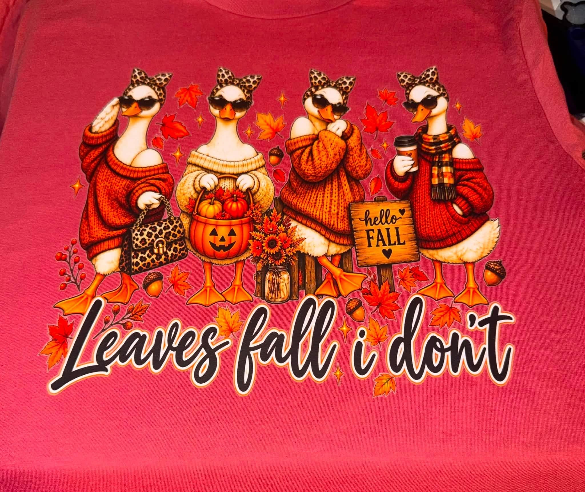 Autumn Pumpkin Bow Tee, Fall Faith Deer, Funny Ducks Shirt (Choose Design), view 4