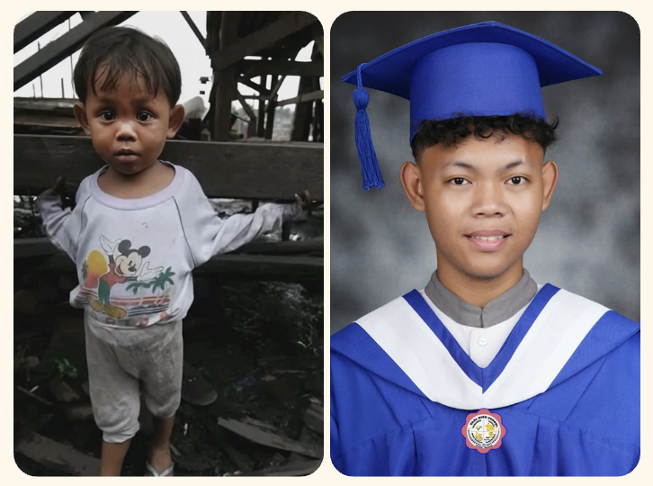 A Project PEARLS scholar as a child and at graduation