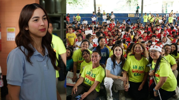 Julia Barretto with Project PEARLS scholars