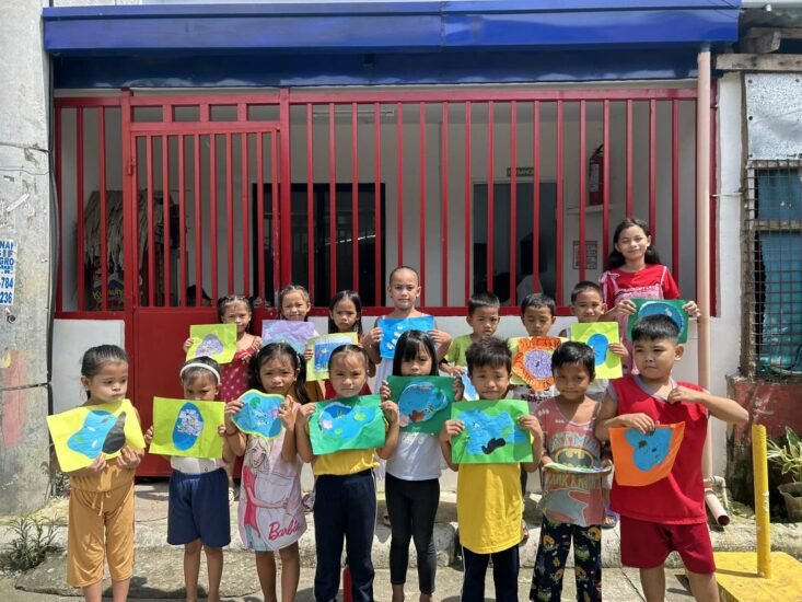 Children taking part in a Project PEARLS activity