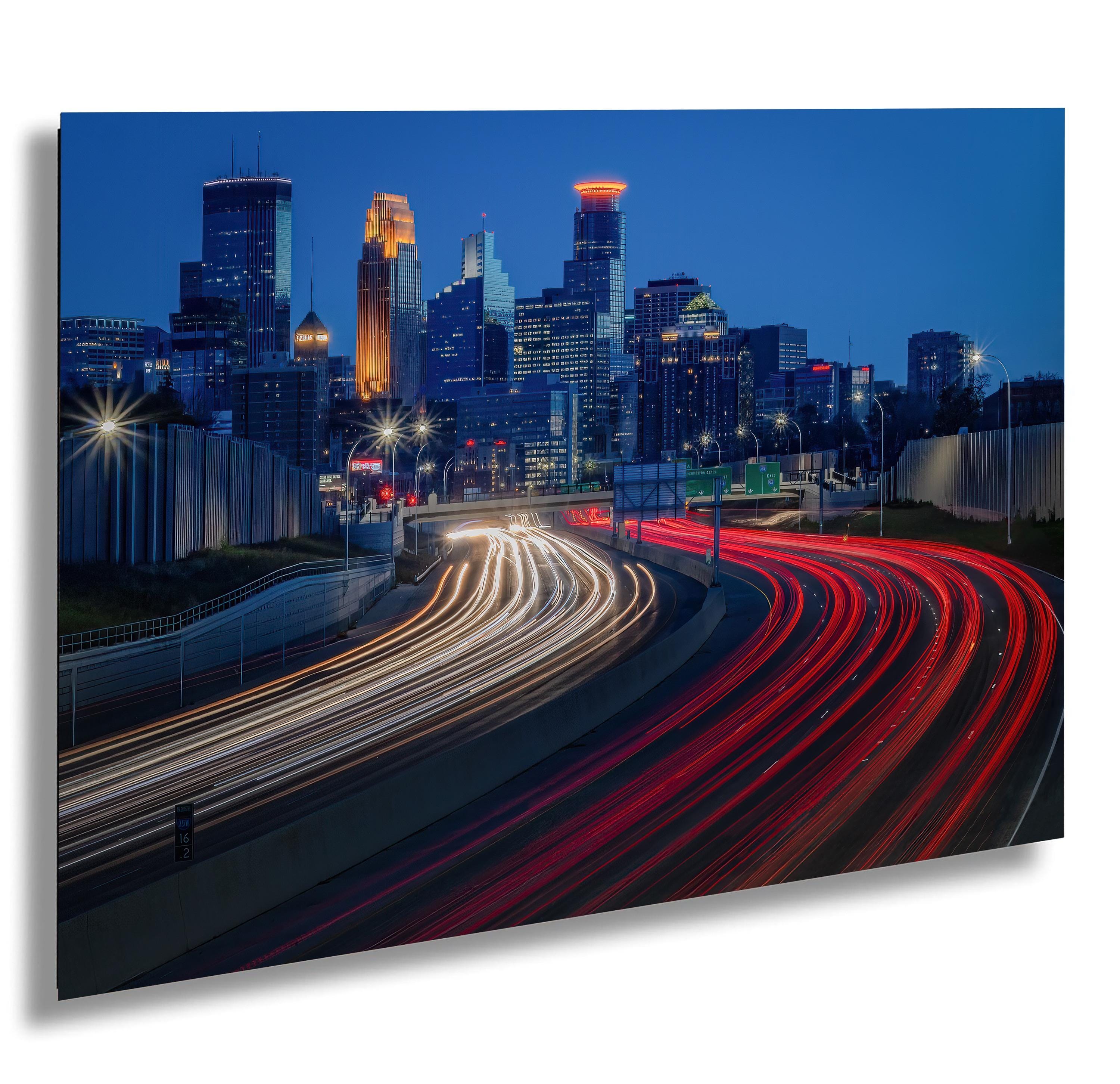 Minneapolis Skyline Art Print: Morning Commute, Minnesota Wall Decor