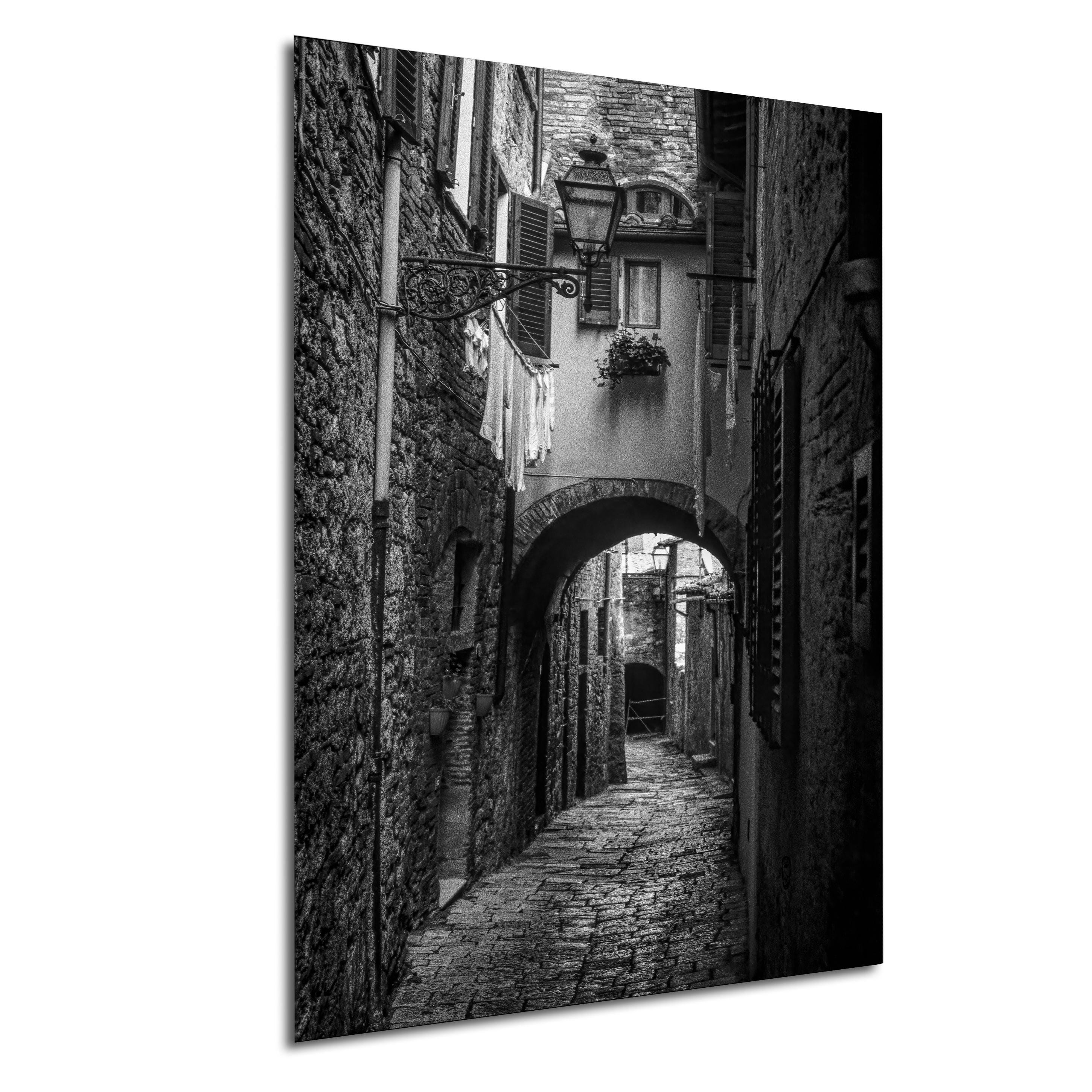 Tuscany Alleyway Photo Art: Colle di Val d'Elsa, Italy - Canvas/Metal/Acrylic