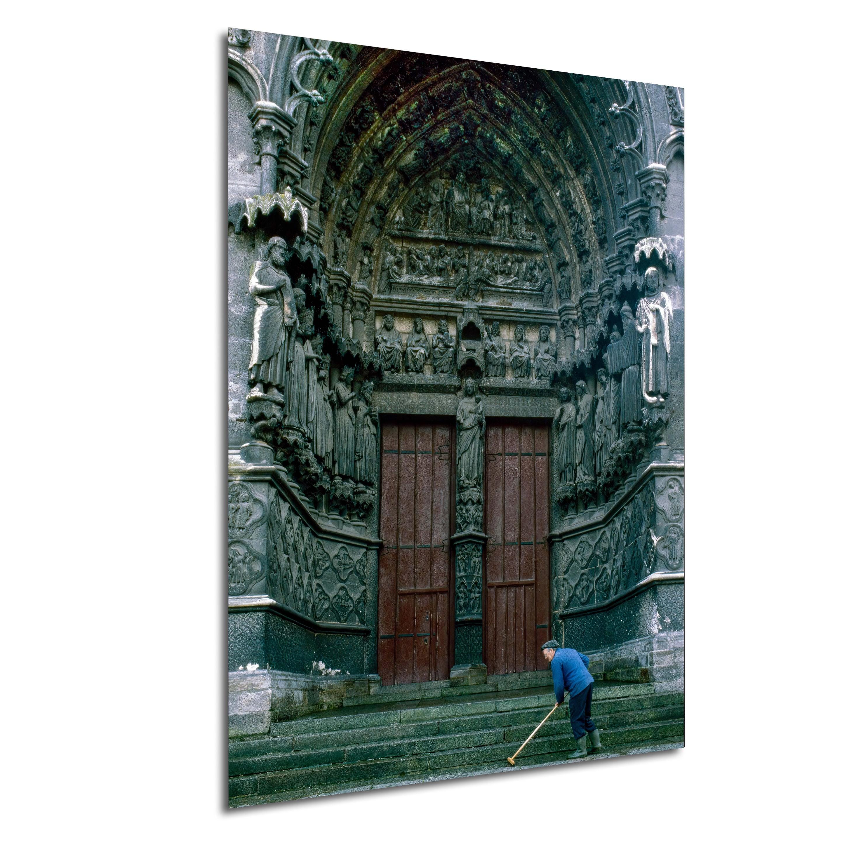 Sweeping, Cathedral Notre-Dame of Amiens, Amiens, France - Canvas/Paper/Acrylic/Metal Print