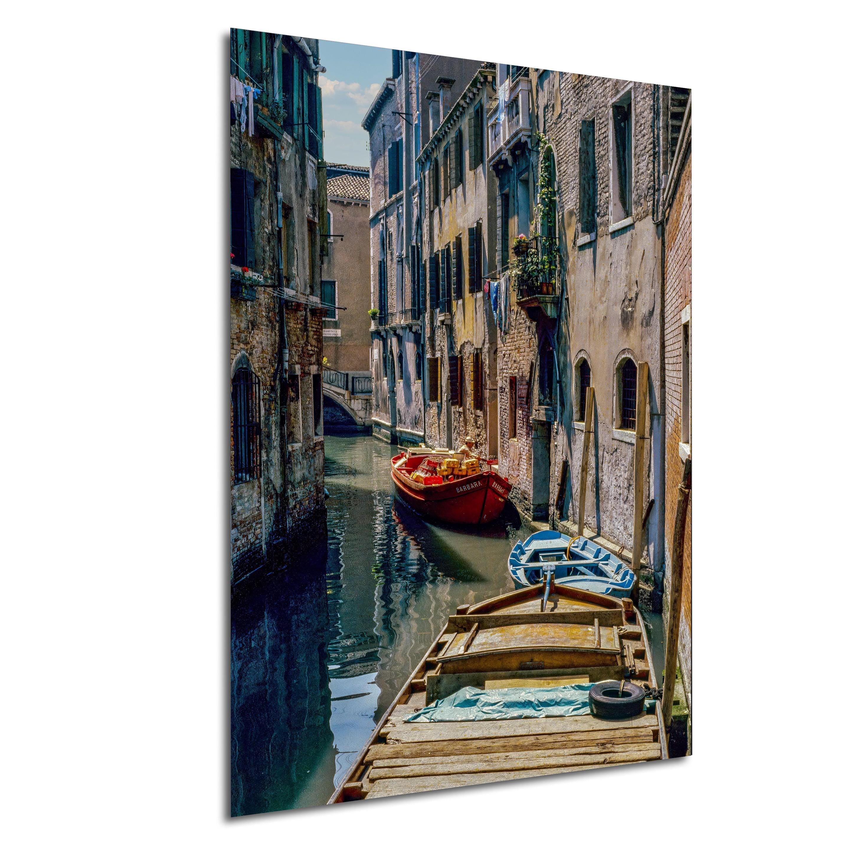 Venice Canal Print: Italy Wall Art (Canvas/Paper/Acrylic/Metal)