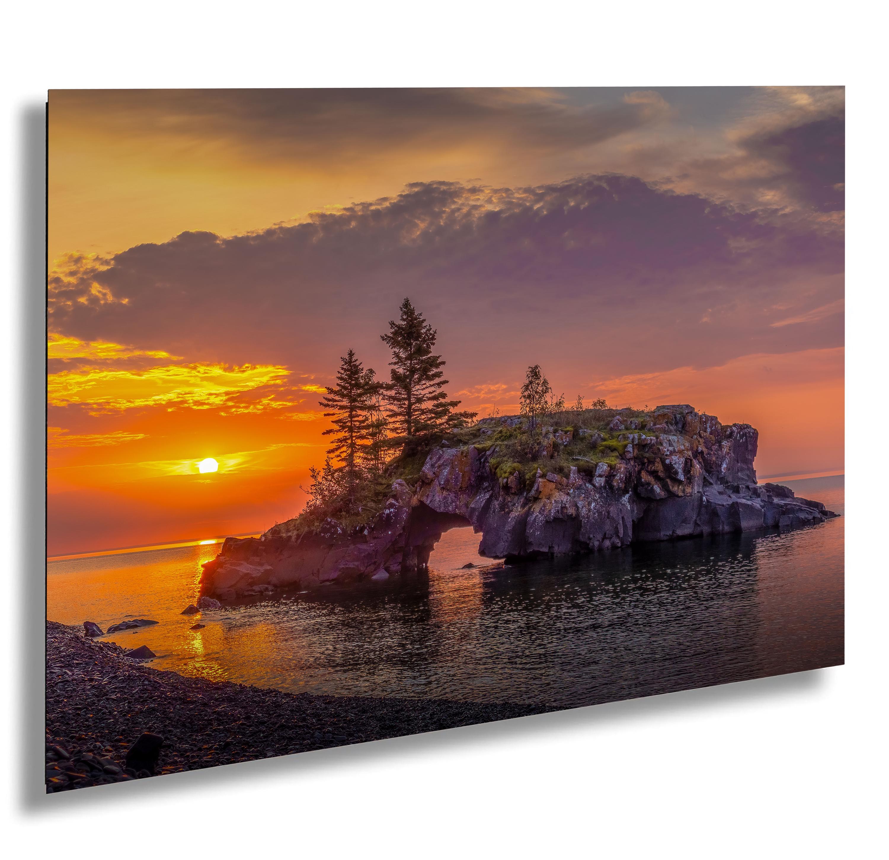 Hollow Rock Sunrise Print, Lake Superior, Minnesota Wall Art