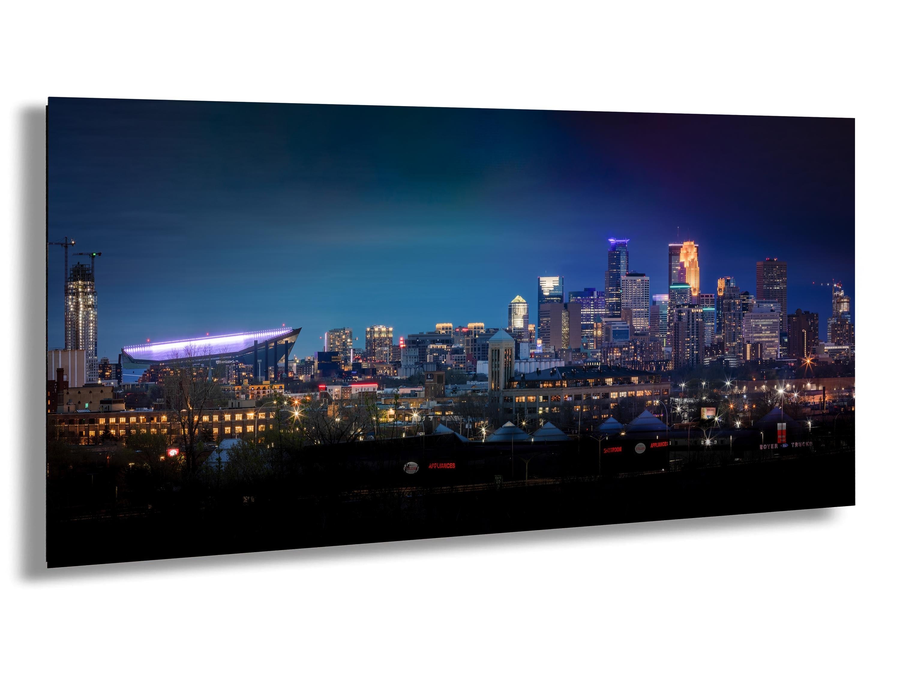 Minneapolis Skyline Canvas Print: US Bank Stadium, Minnesota Wall Art