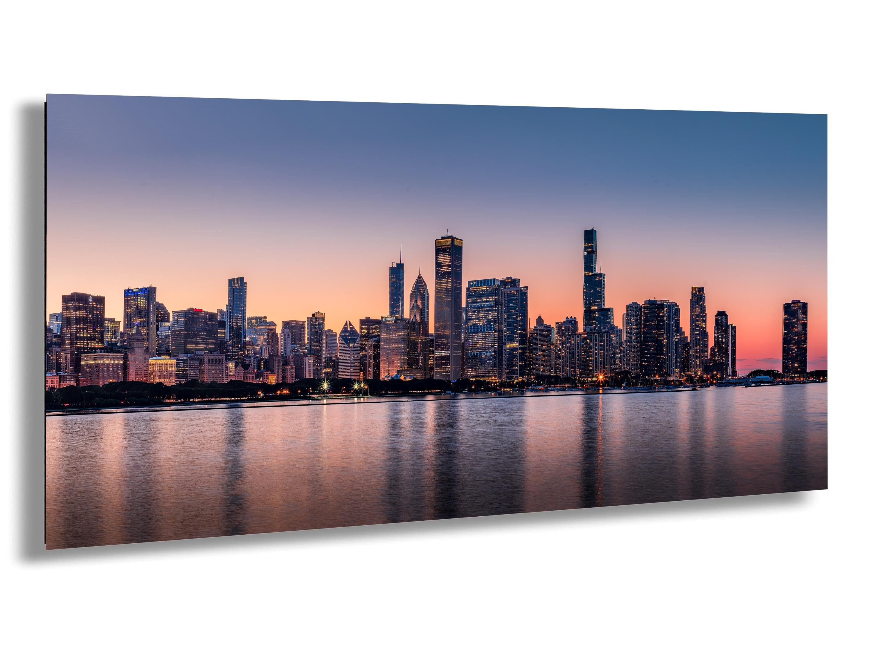 Chicago Skyline Canvas Print: Adler Planetarium View