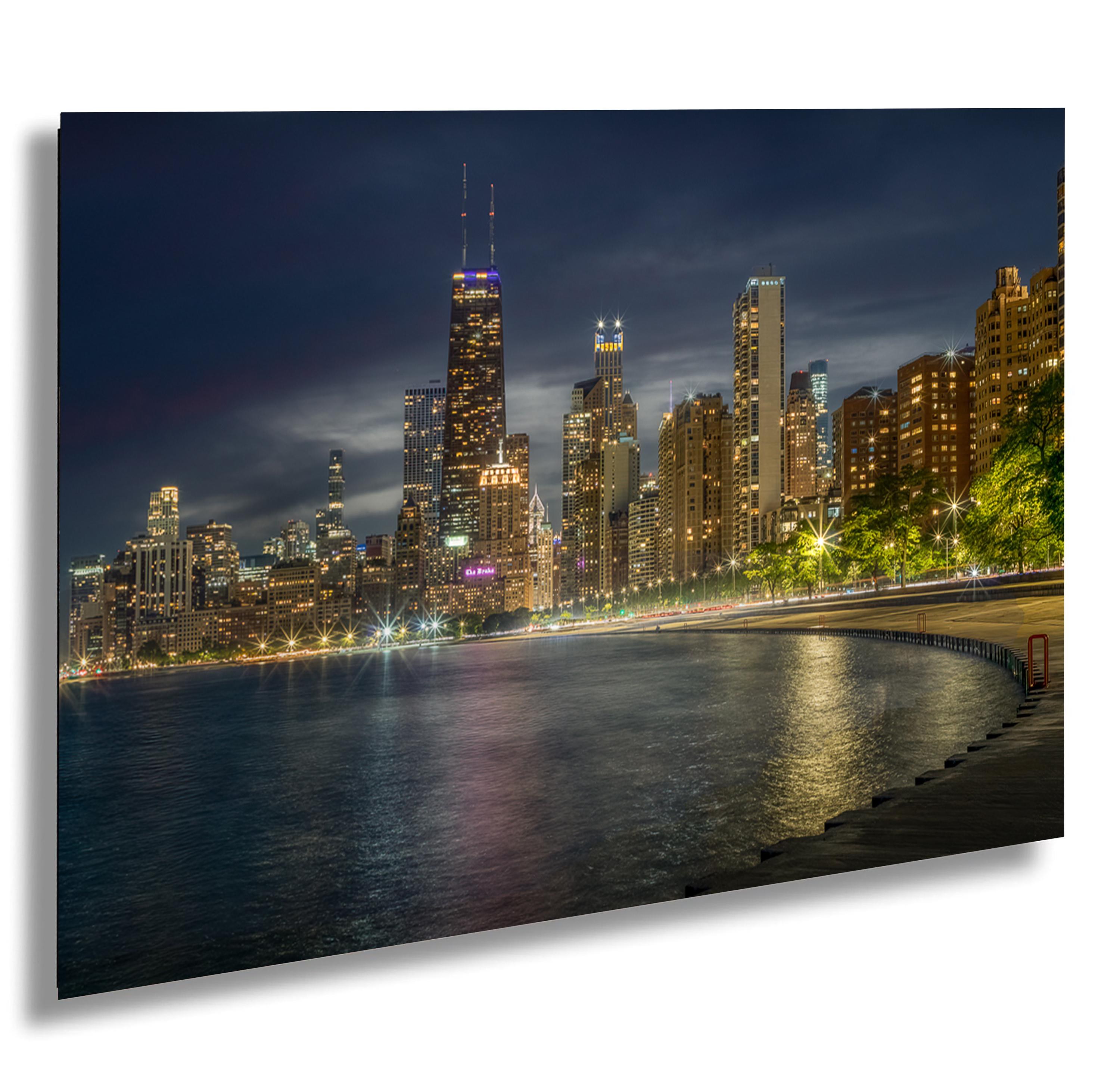 Chicago Skyline Print: North Avenue Beach, Illinois - Canvas/Paper/Metal