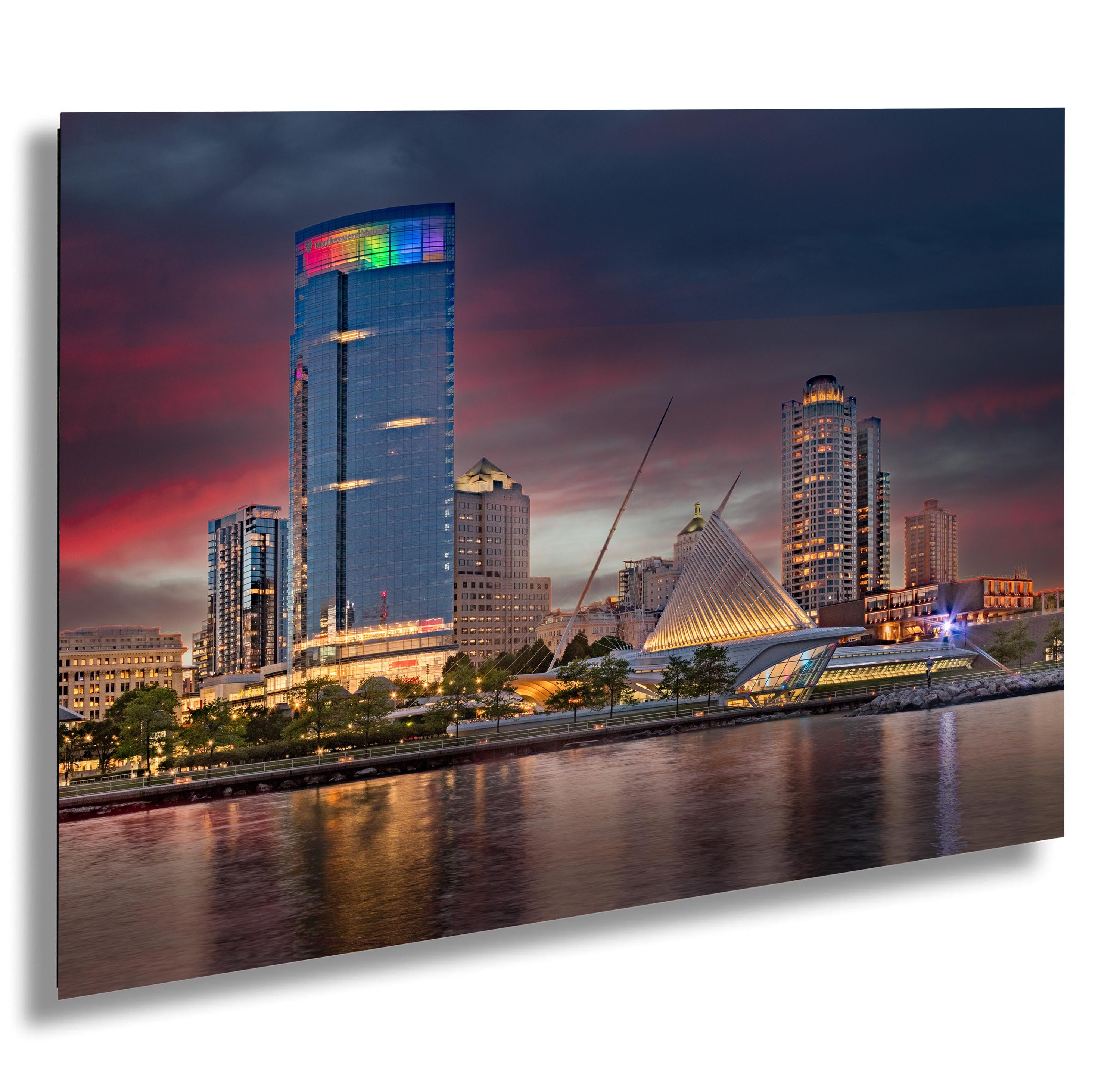 Milwaukee Skyline Print: Art Museum & Northwestern Mutual Tower