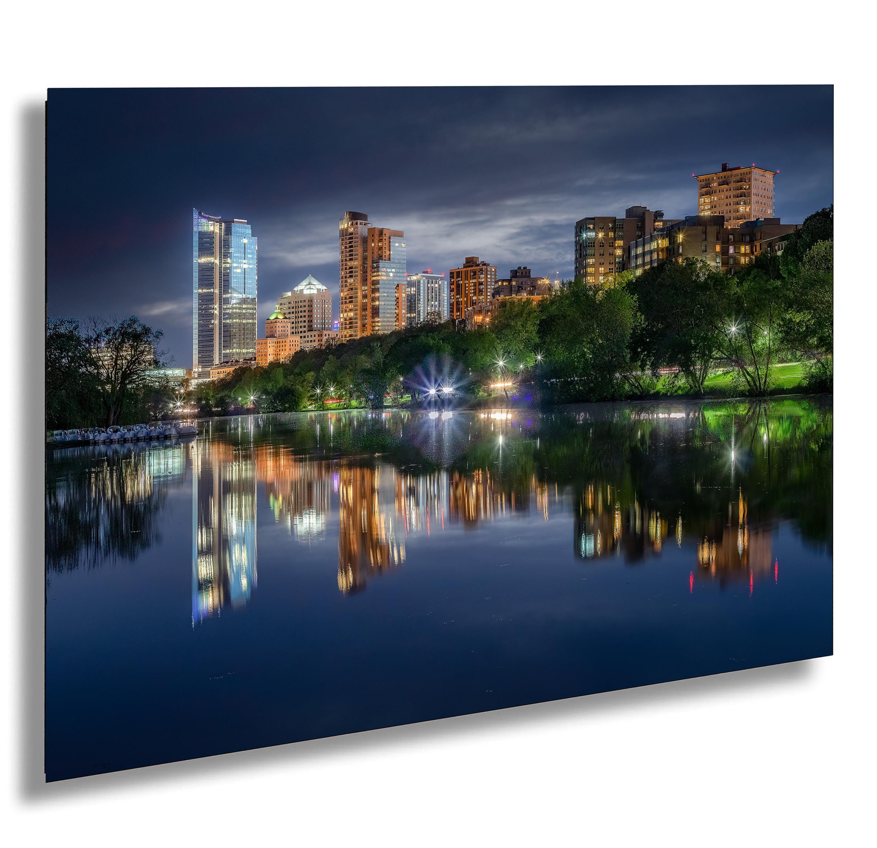 Milwaukee Skyline Reflection Print: Wisconsin Cityscape Art