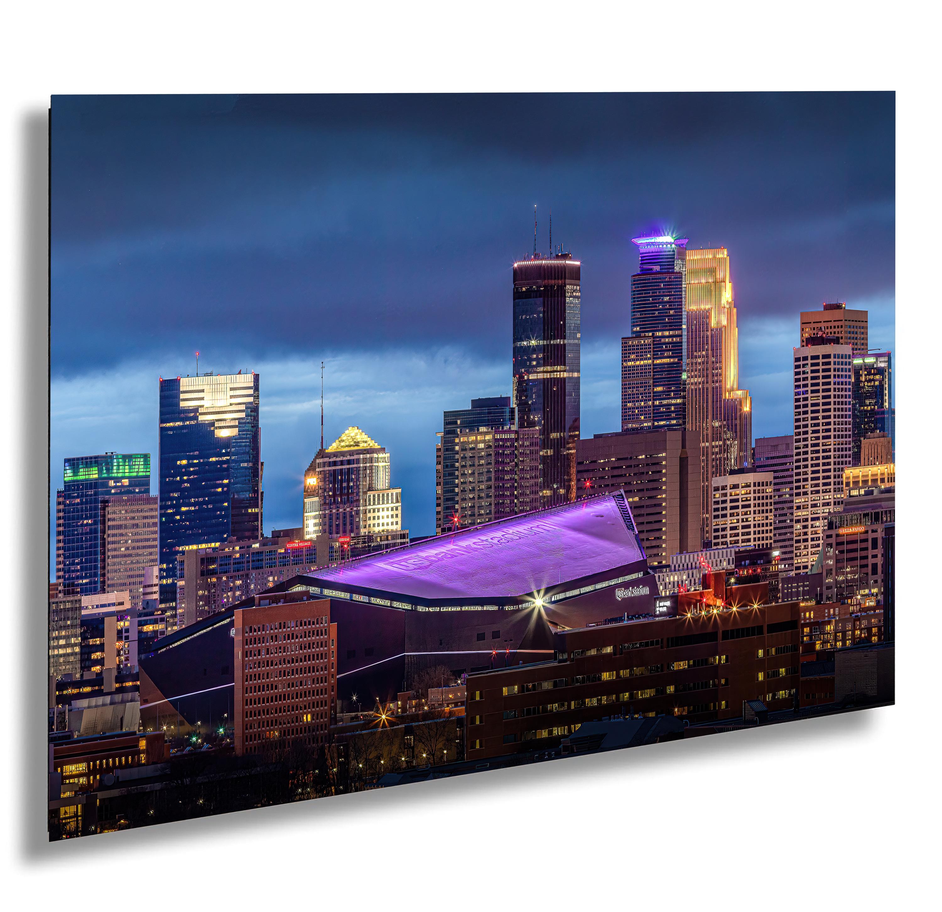 Minneapolis Skyline Print: US Bank Stadium, Minnesota Wall Art