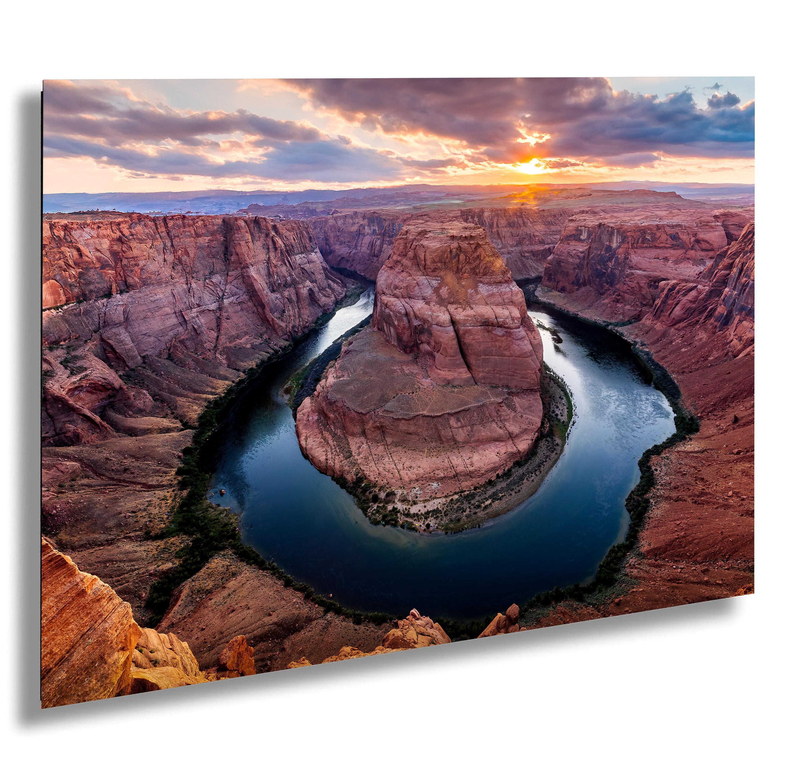 Horseshoe Bend, Colorado River near Page, Arizona - Paper/Canvas/Acrylic/Metal