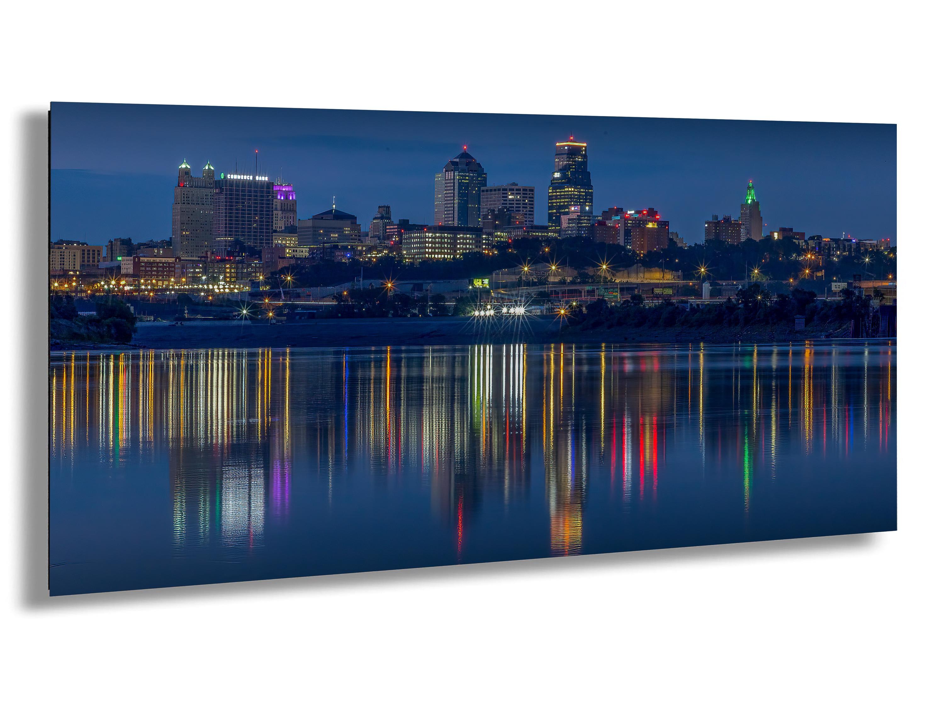 Kansas City Skyline Art Print: Missouri River Reflection
