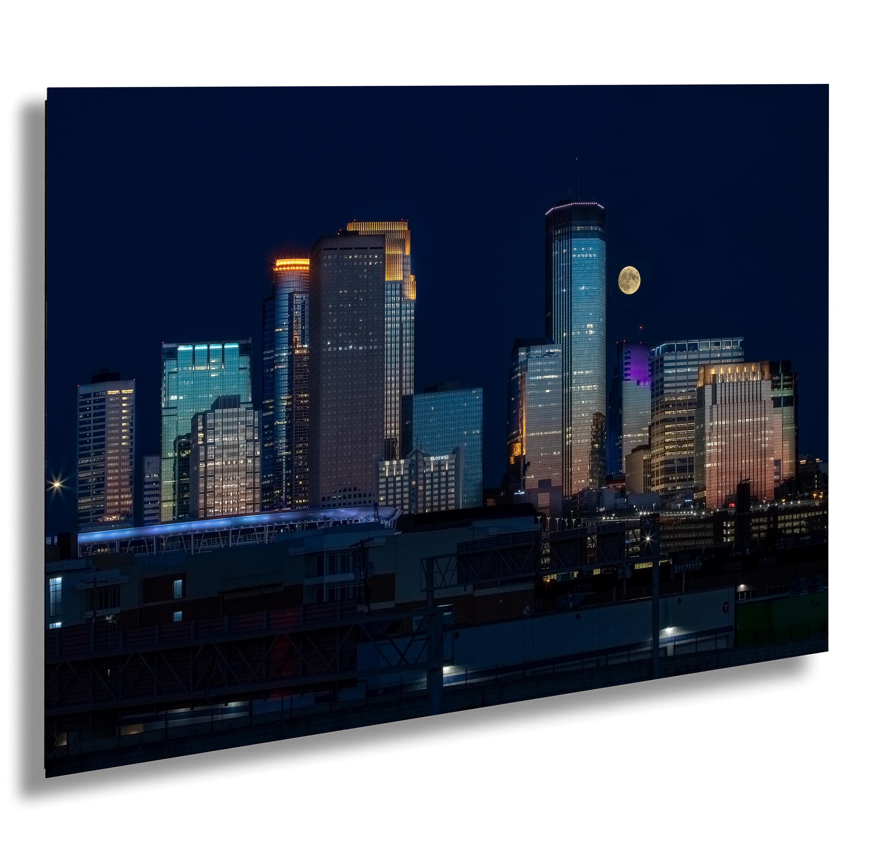Minneapolis Skyline Art Print: Target Field & Full Moon