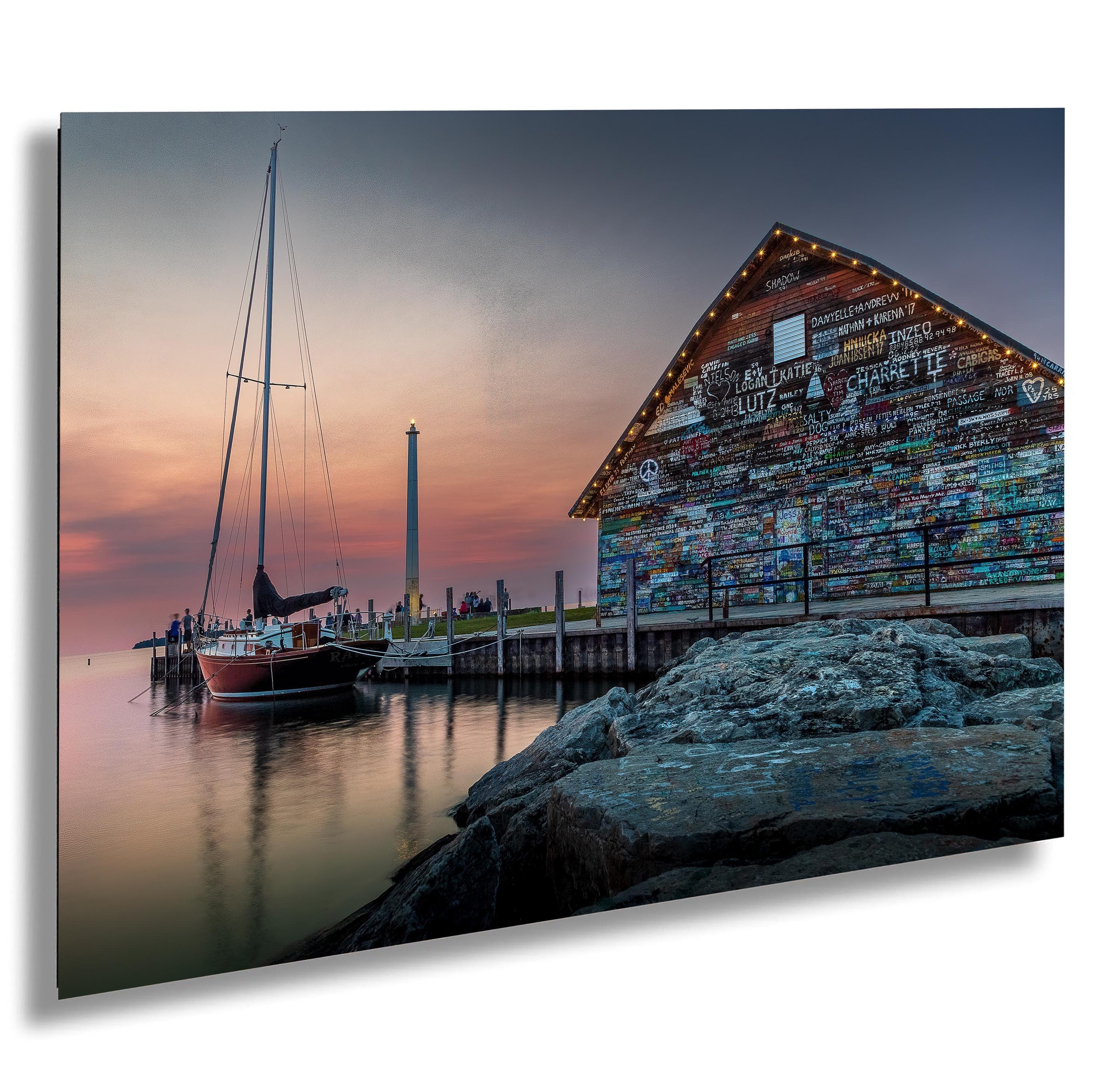Anderson Warehouse Sunset, Ephraim, Door County, Wisconsin - Canvas/Paper/Acrylic/Metal