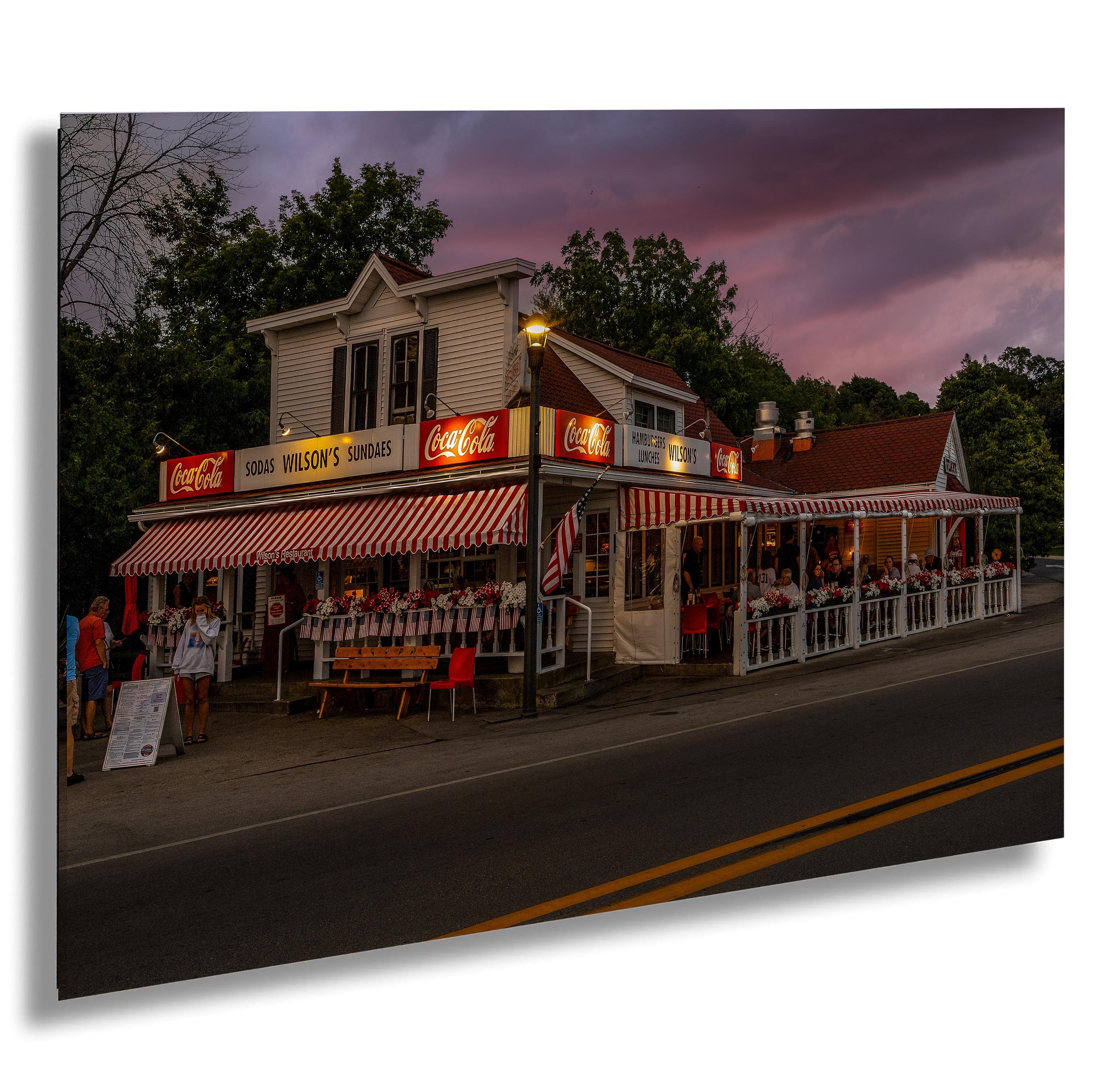 Door County Wisconsin Print: Wilson's Restaurant at Blue Hour
