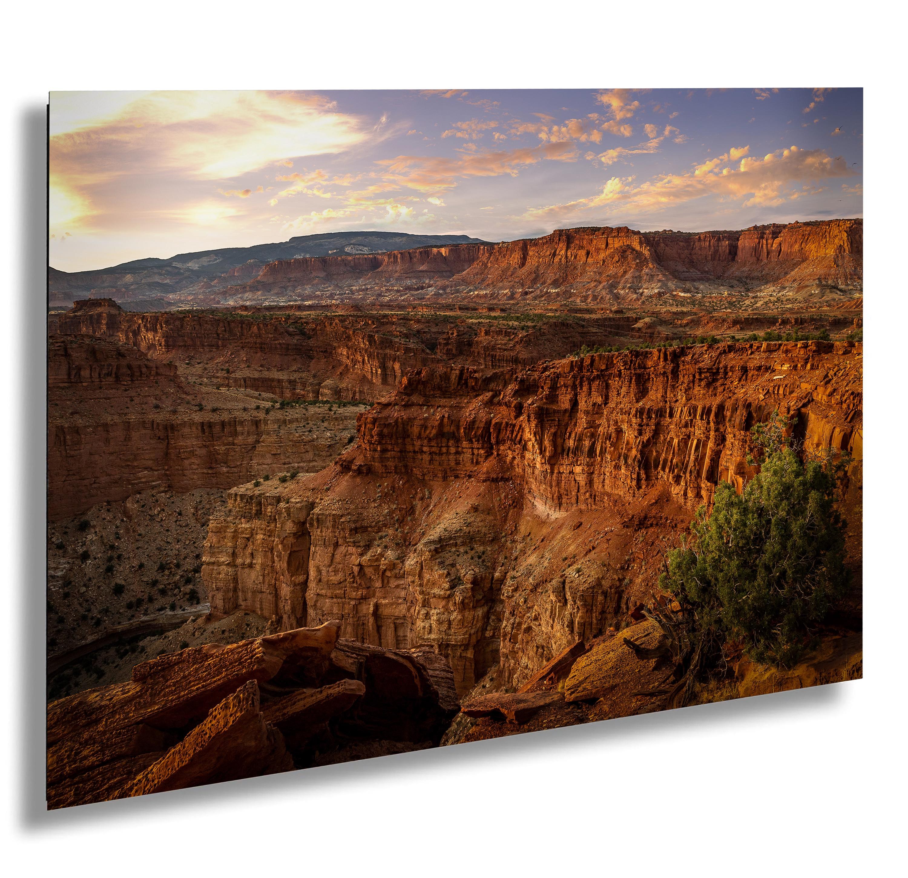 Gooseneck Point Golden Hour, Capital Reef National Park, Utah - Canvas/Paper/Acrylic/Metal Print