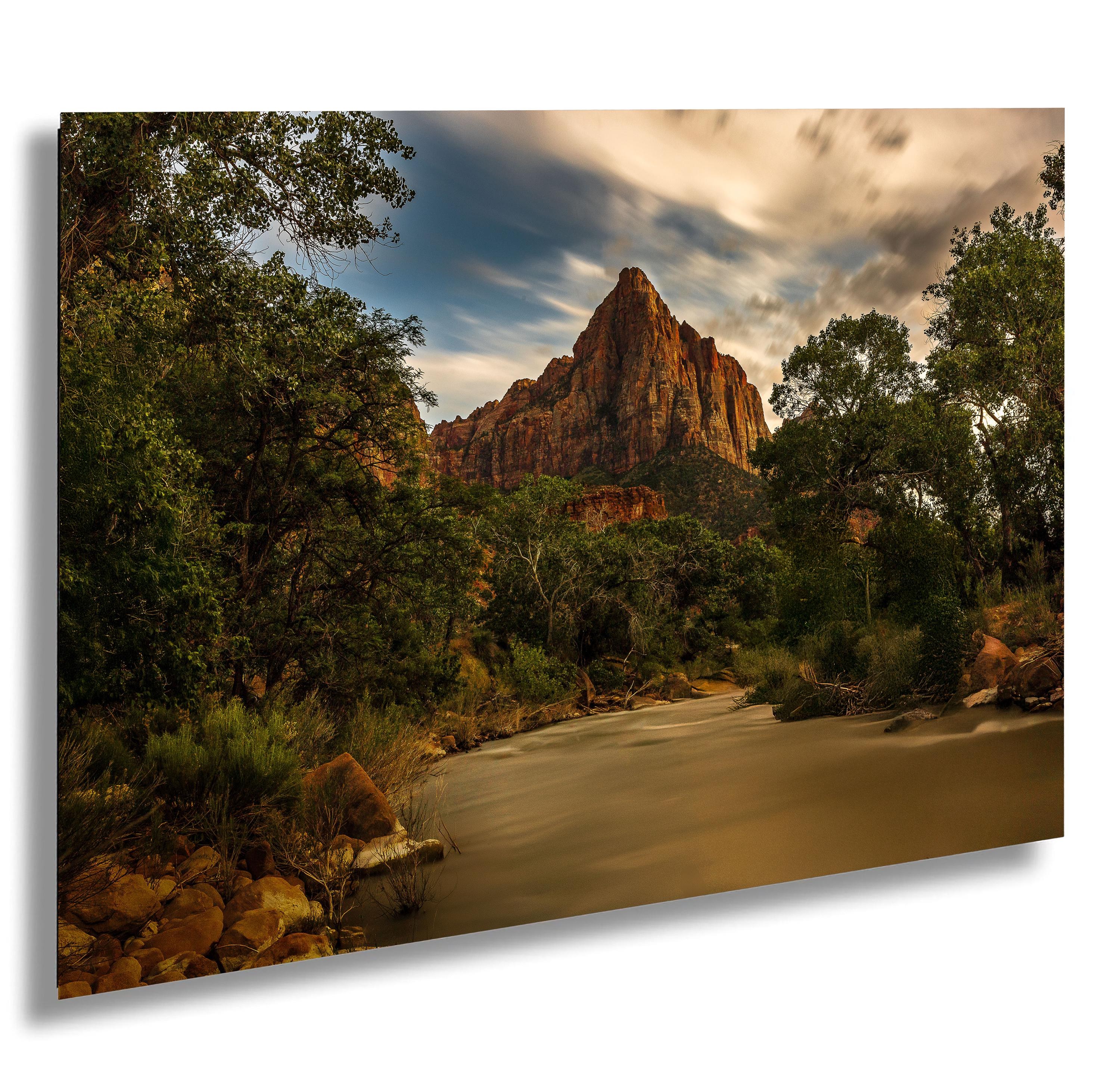 The Watchman at Sunset, Virgin River, Zion National Park, Utah - Canvas/Paper/Acrylic/Metal Print