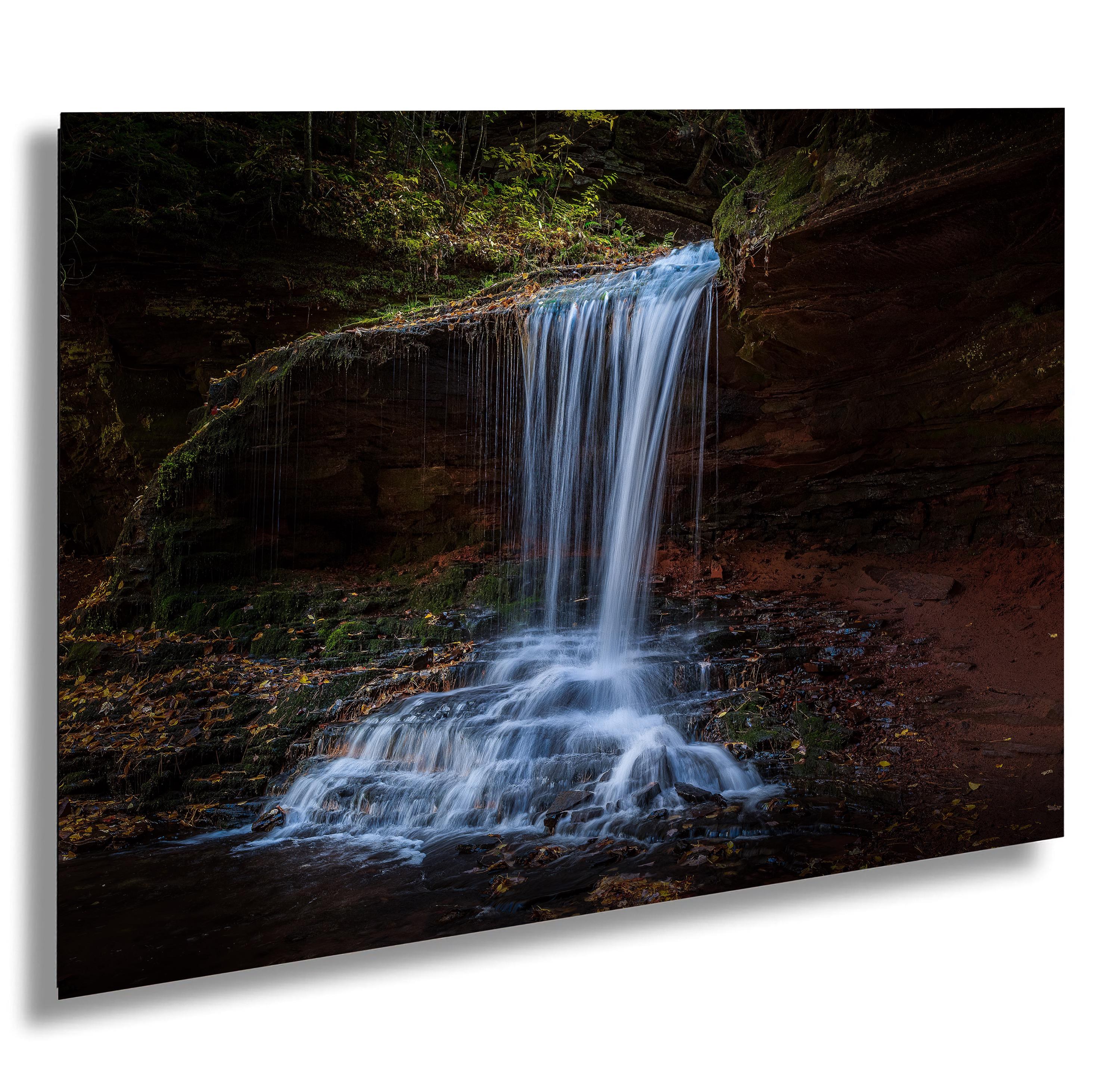 Lost Creek Falls in Autumn, Cornucopia, Bayfield County, Wisconsin - Canvas/Paper/Acrylic/Metal Print