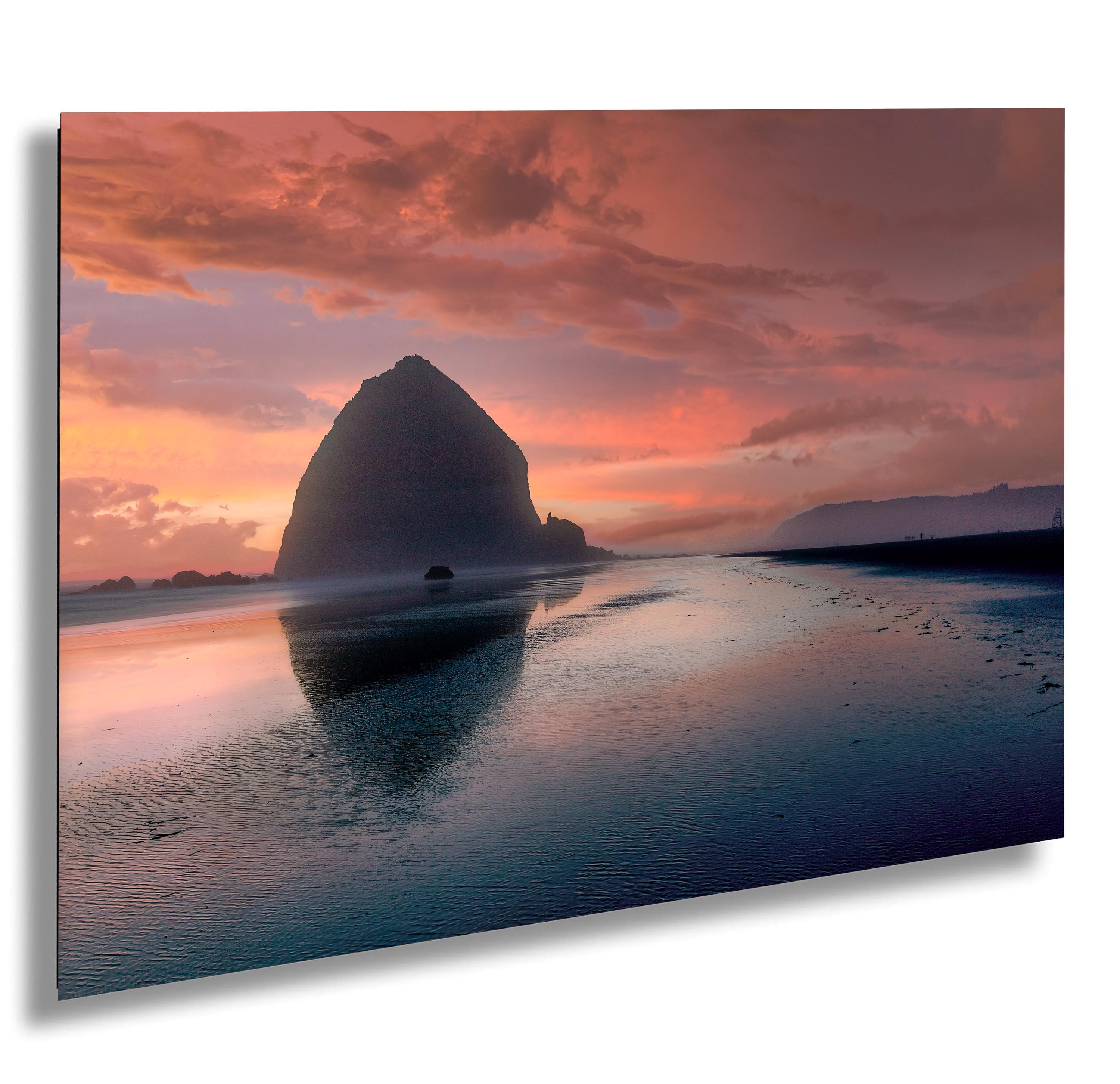 Cannon Beach Sunset Print: Haystack Rock, Oregon Coastal Wall Art