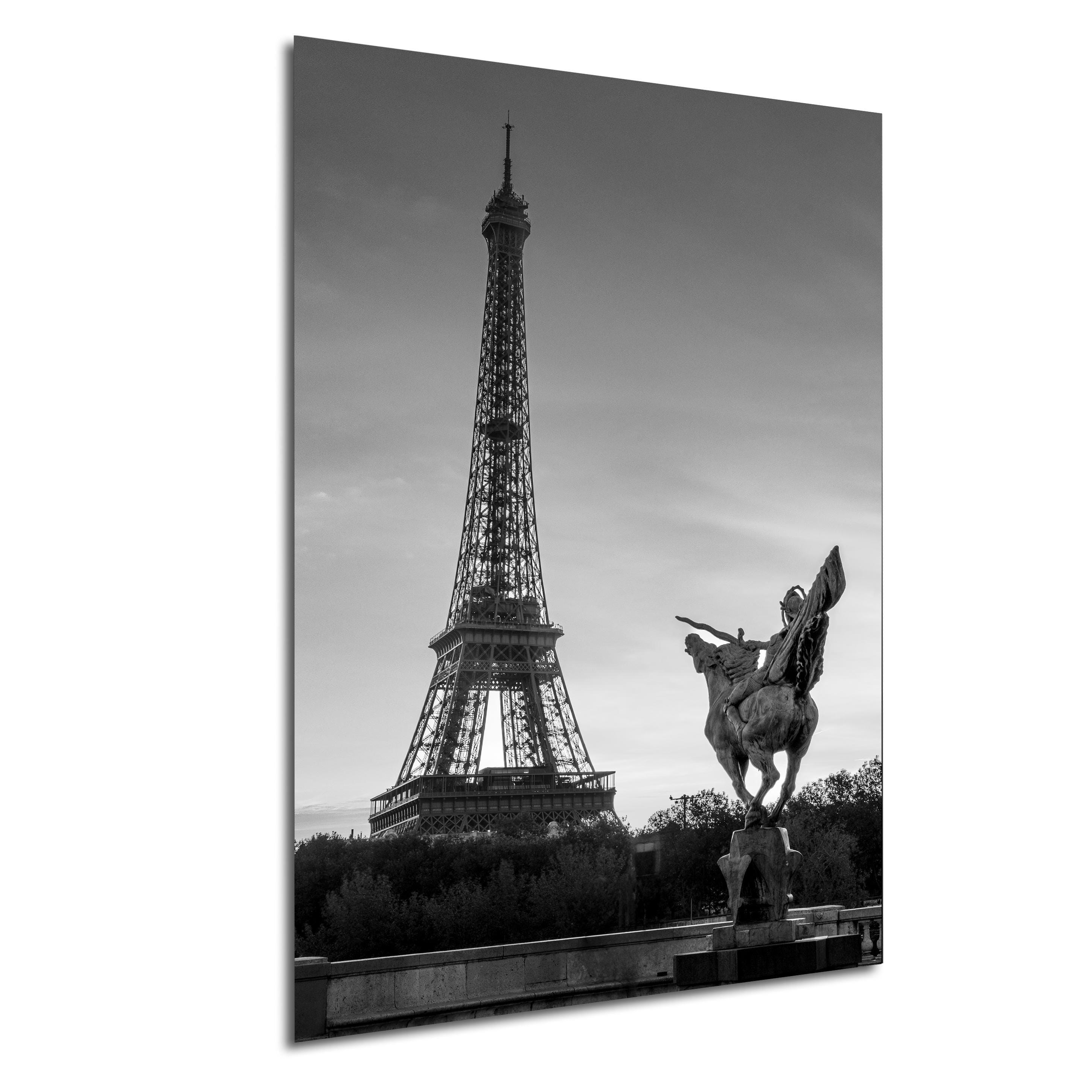 Eiffel Tower Black and White Photo: Paris Fine Art Print